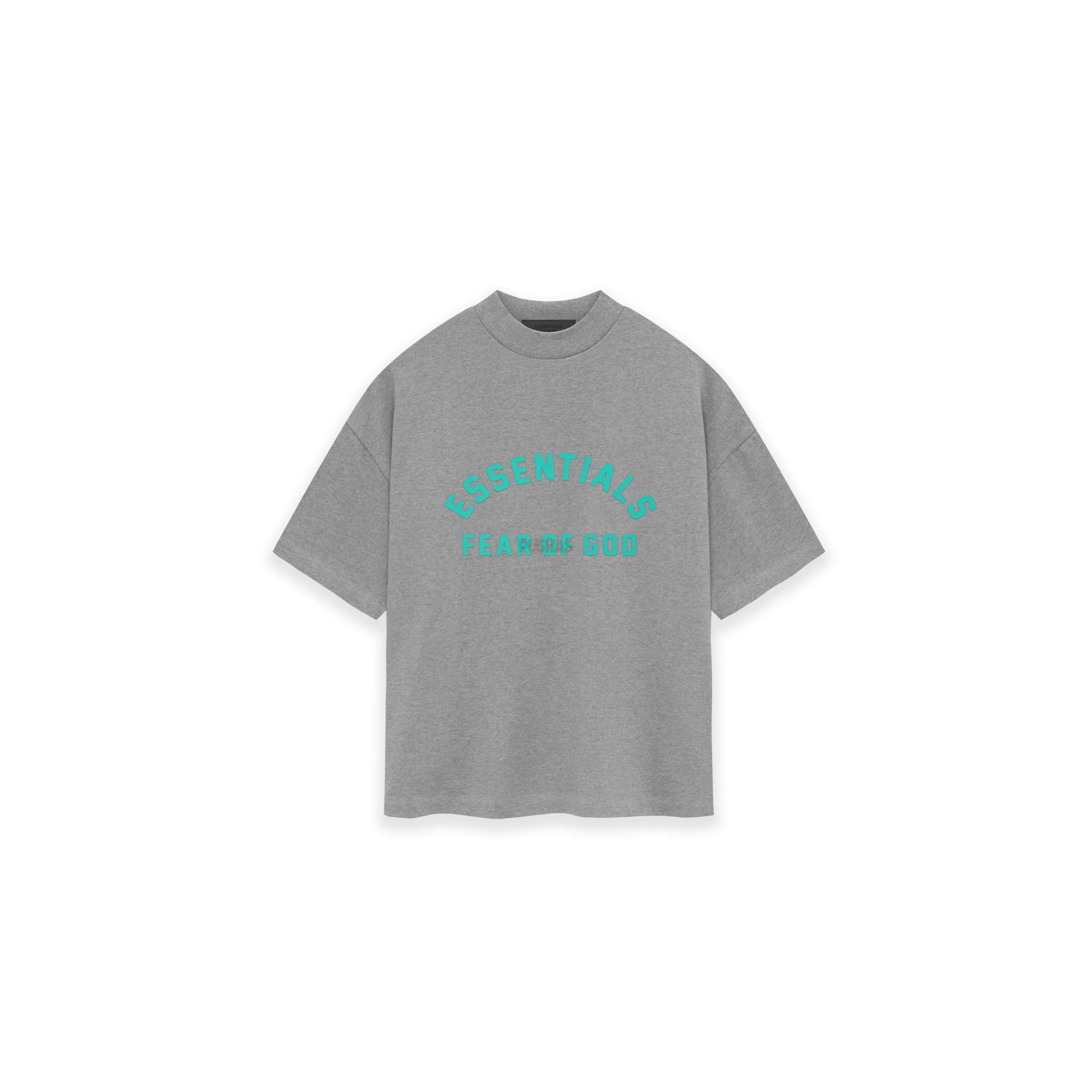 Fear of God Essentials Heavy Jersey Short Sleeve T-Shirt - Dark Heather Oatmeal (2023) | Men's Premium Cotton Streetwear Tee for Casual Wear & Urban Fashion
