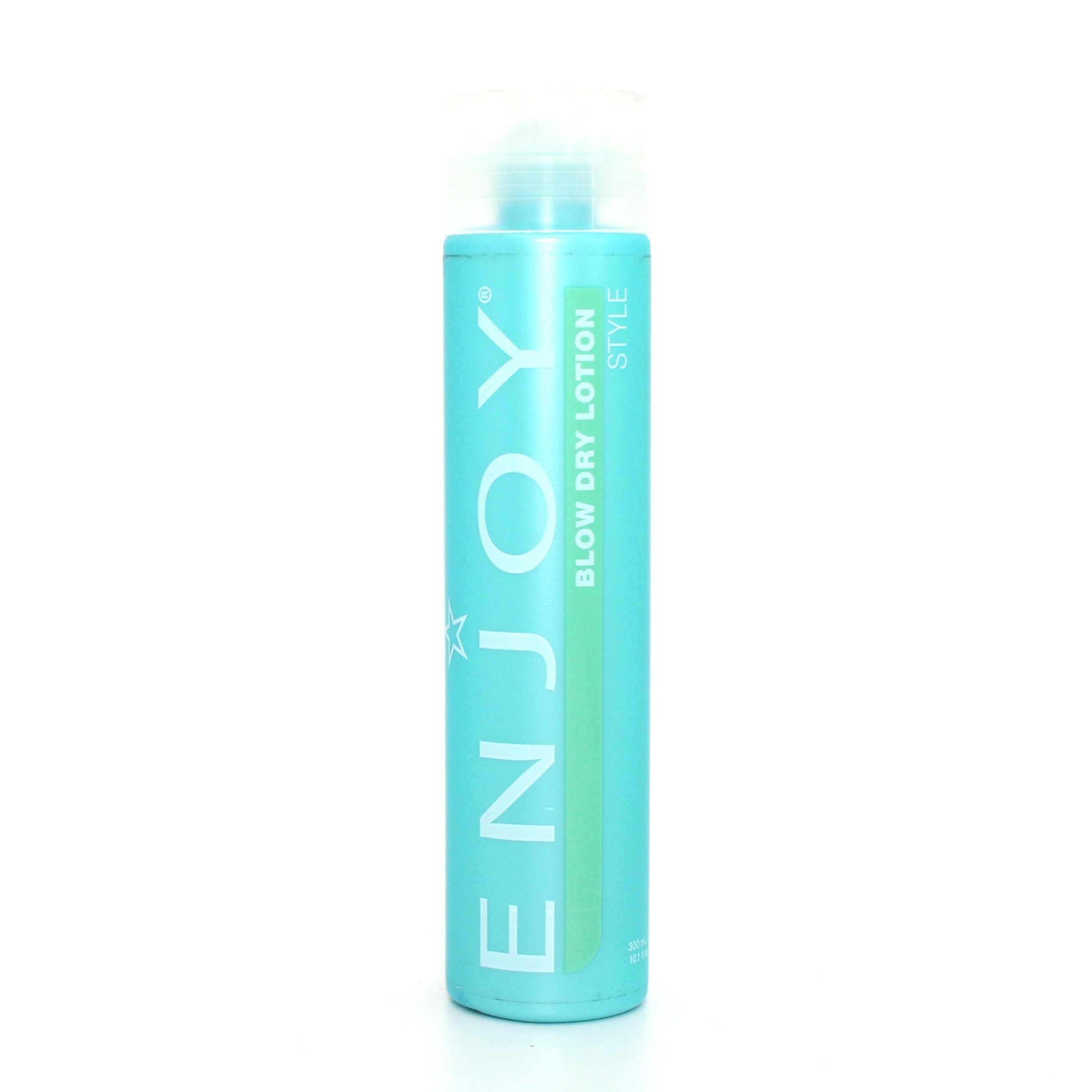 Enjoy Style Blow Dry Lotion 10.1 oz - Heat Protectant & Frizz Control for Smooth, Shiny Hair - Perfect for Daily Styling & Salon Results at Home