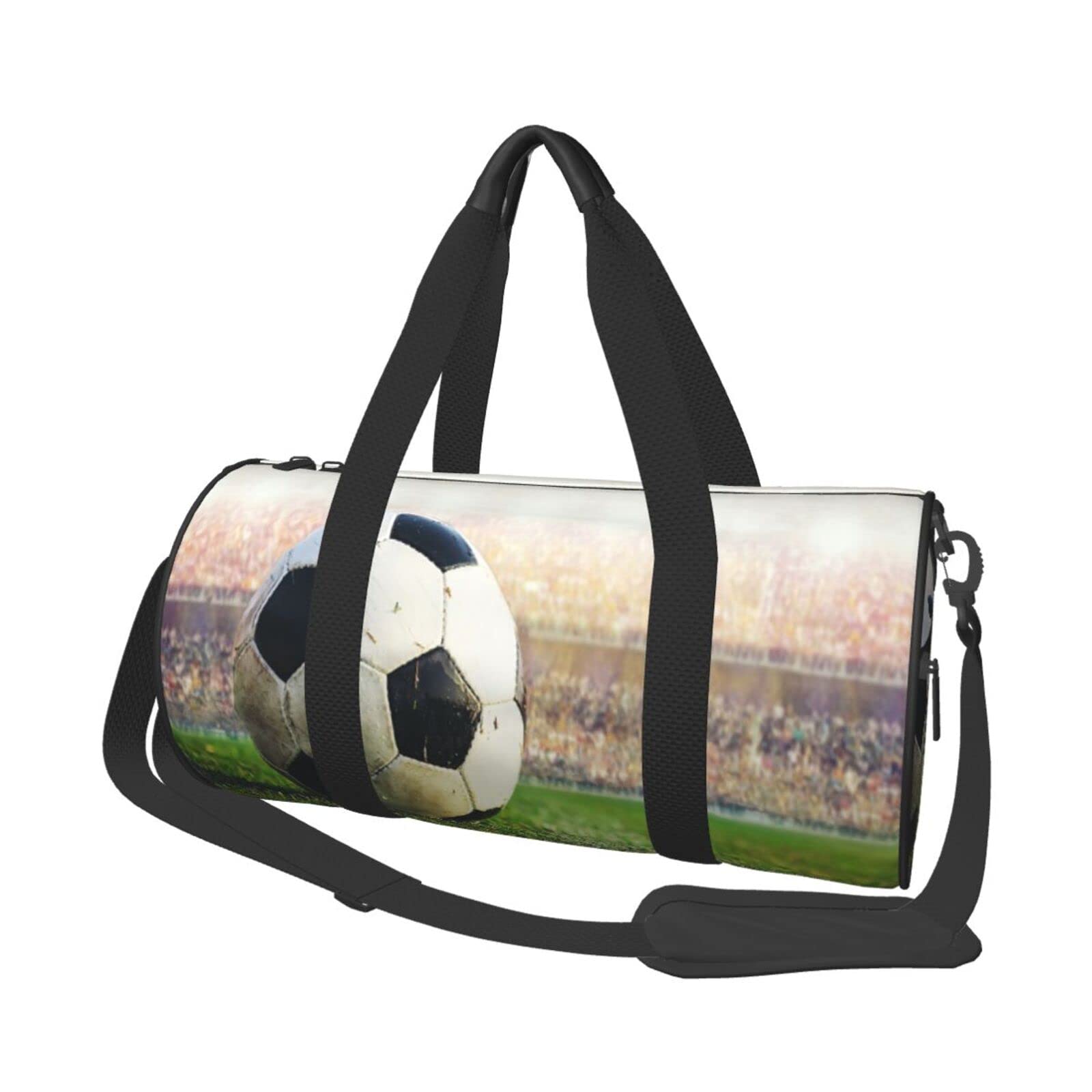 Best Soccer Sports Duffel Bag for Travel & Gym - Large Carry-On Weekender Overnight Bag for Men & Women - Perfect for Sports Gear, Workout Clothes & Weekend Getaways