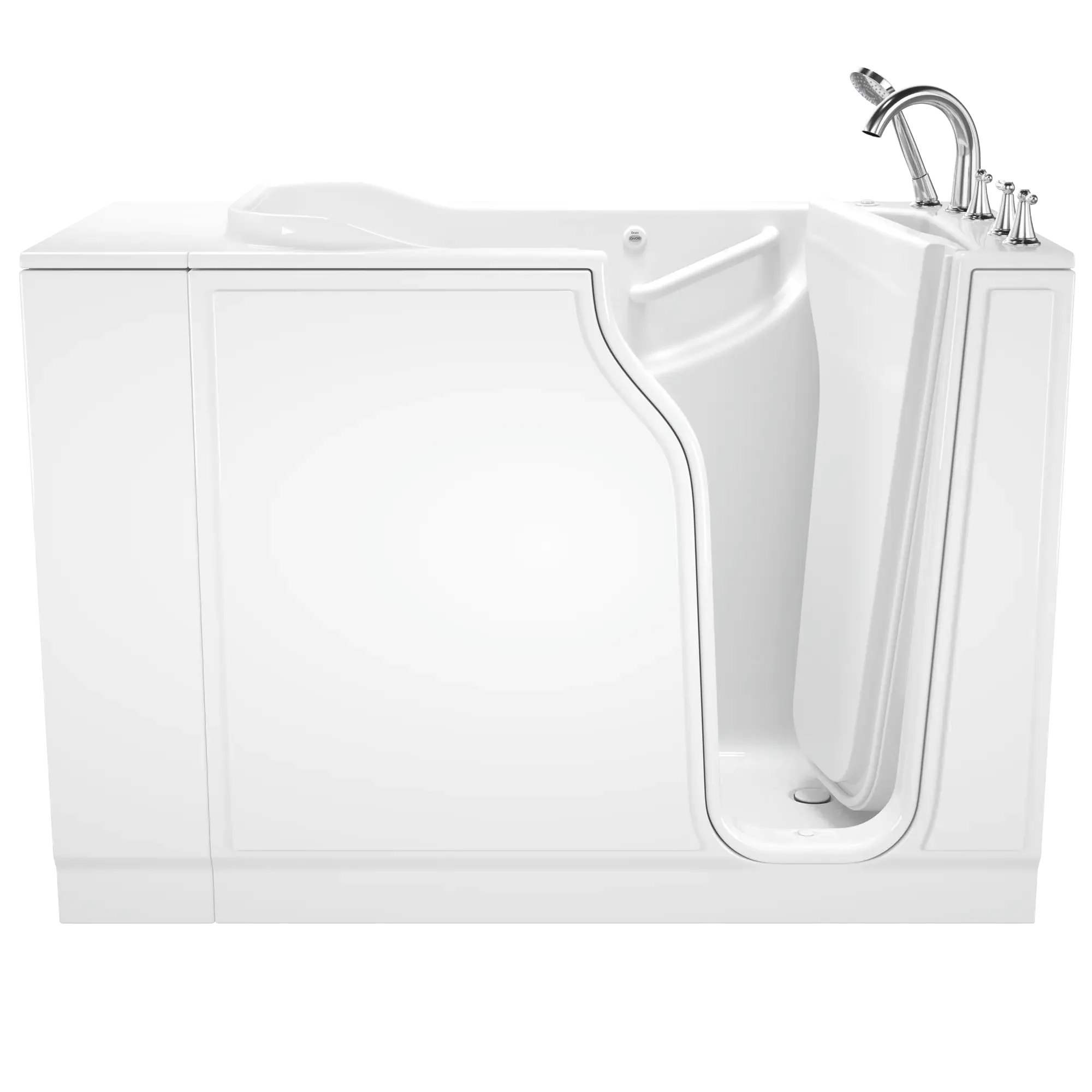 30 x 52 Inch Gelcoat Walk-In Bathtub with Air Spa System - Right Hand Drain & Faucet - Ideal for Elderly & Mobility Needs - Relaxing Hydrotherapy at Home