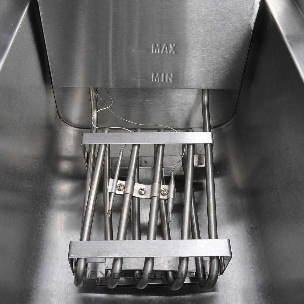 20L Commercial Deep Fryer with Timer & Drain - Electric Fast Food Fryer for Restaurants, Food Trucks & Catering - Perfect for French Fries, Chicken Wings & More