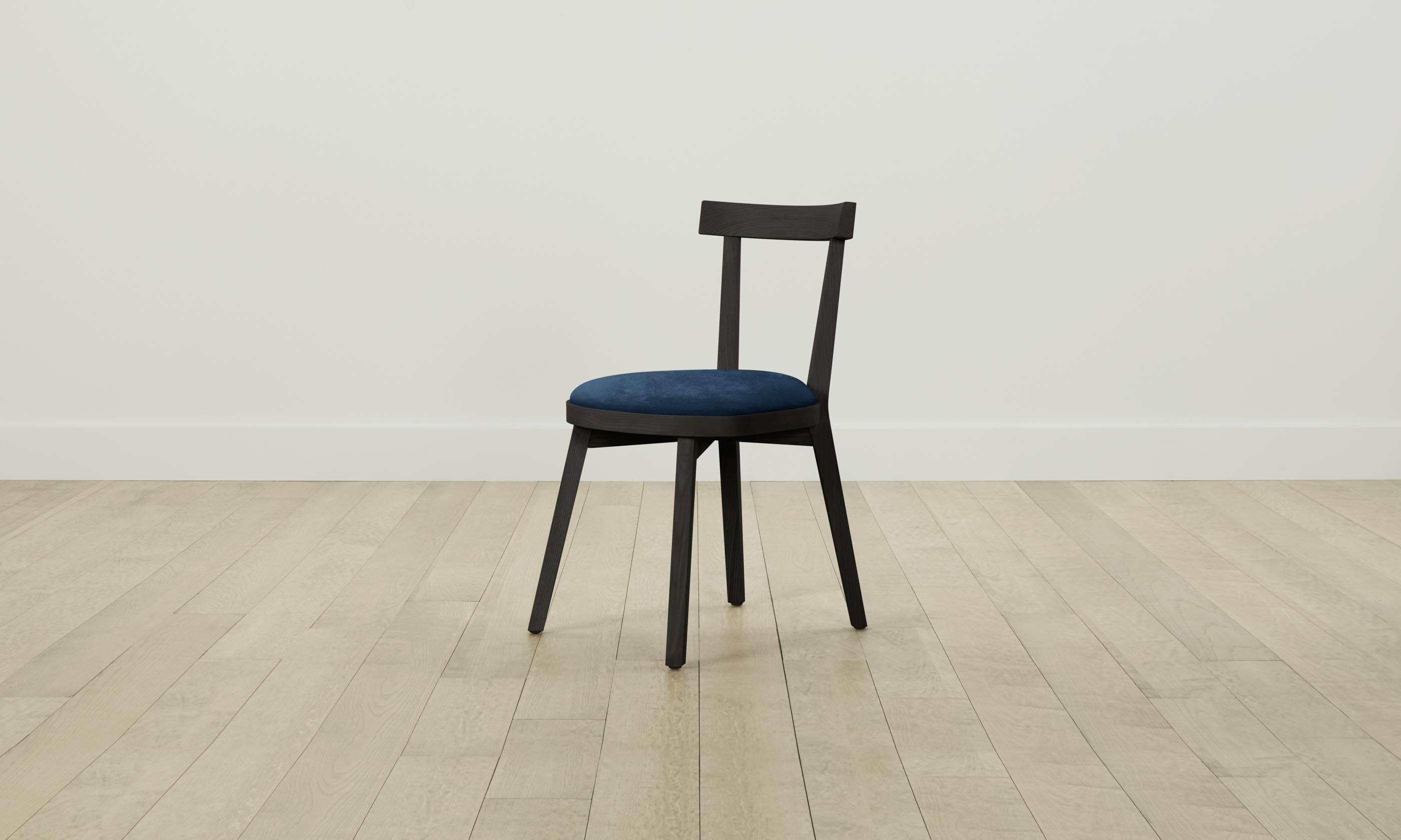 Allen Dining Chair - Performance Velvet Upholstered Sapphire Blue Seat - Perfect for Modern Dining Rooms & Kitchen Breakfast Nooks