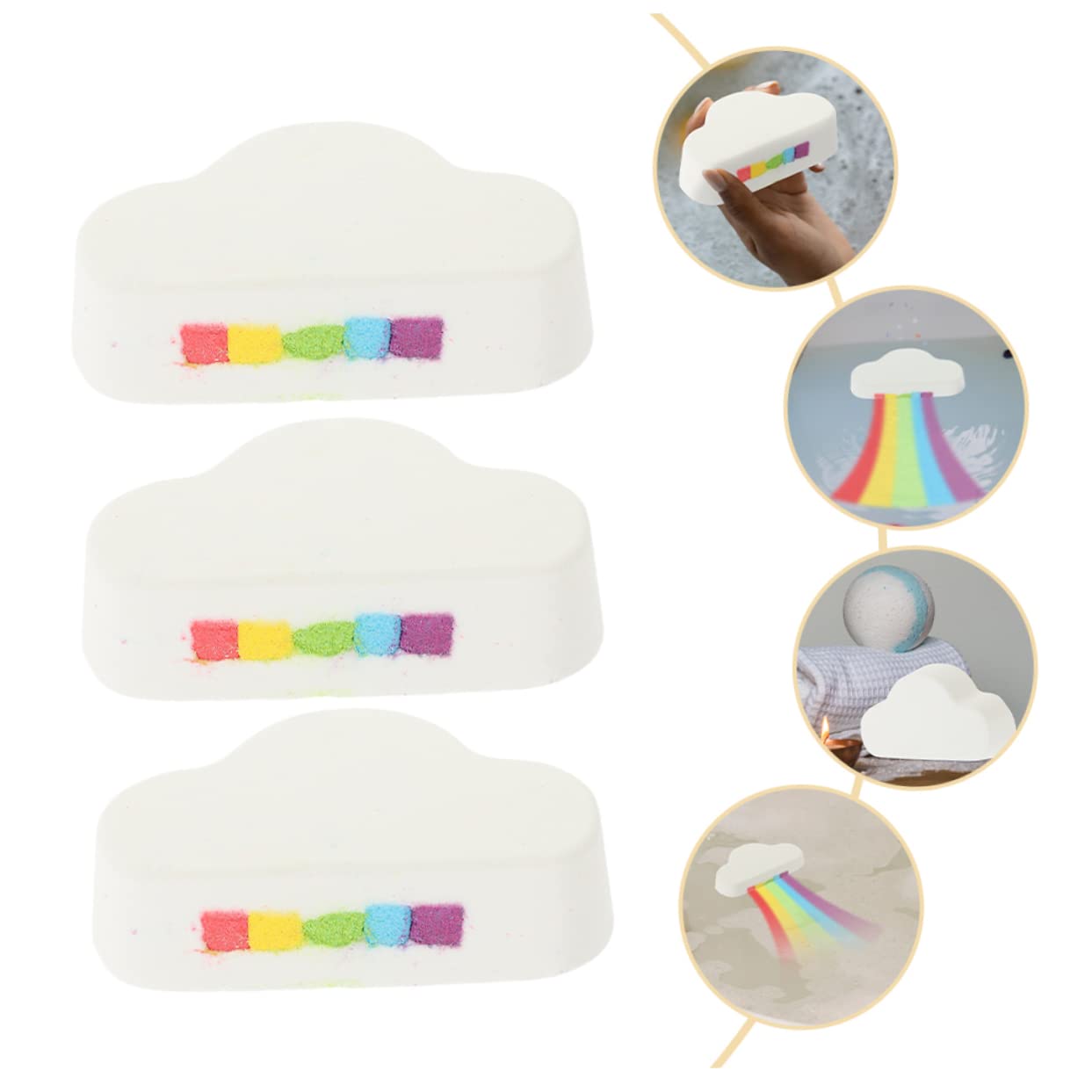 Cloud Shaped Bath Set - Natural Bath Salts & Bubbles for Relaxation | Portable Bathtub Spa Experience | Perfect for Home Relaxation, Stress Relief & Gift Giving
