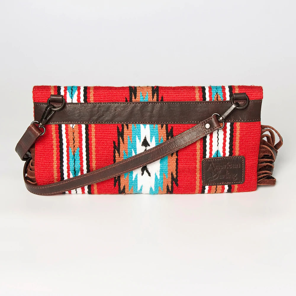 American Darling Red Blanket Clutch - Soft & Stylish Women's Handbag for Evening Parties, Weddings & Date Nights | Perfect Gift for Her