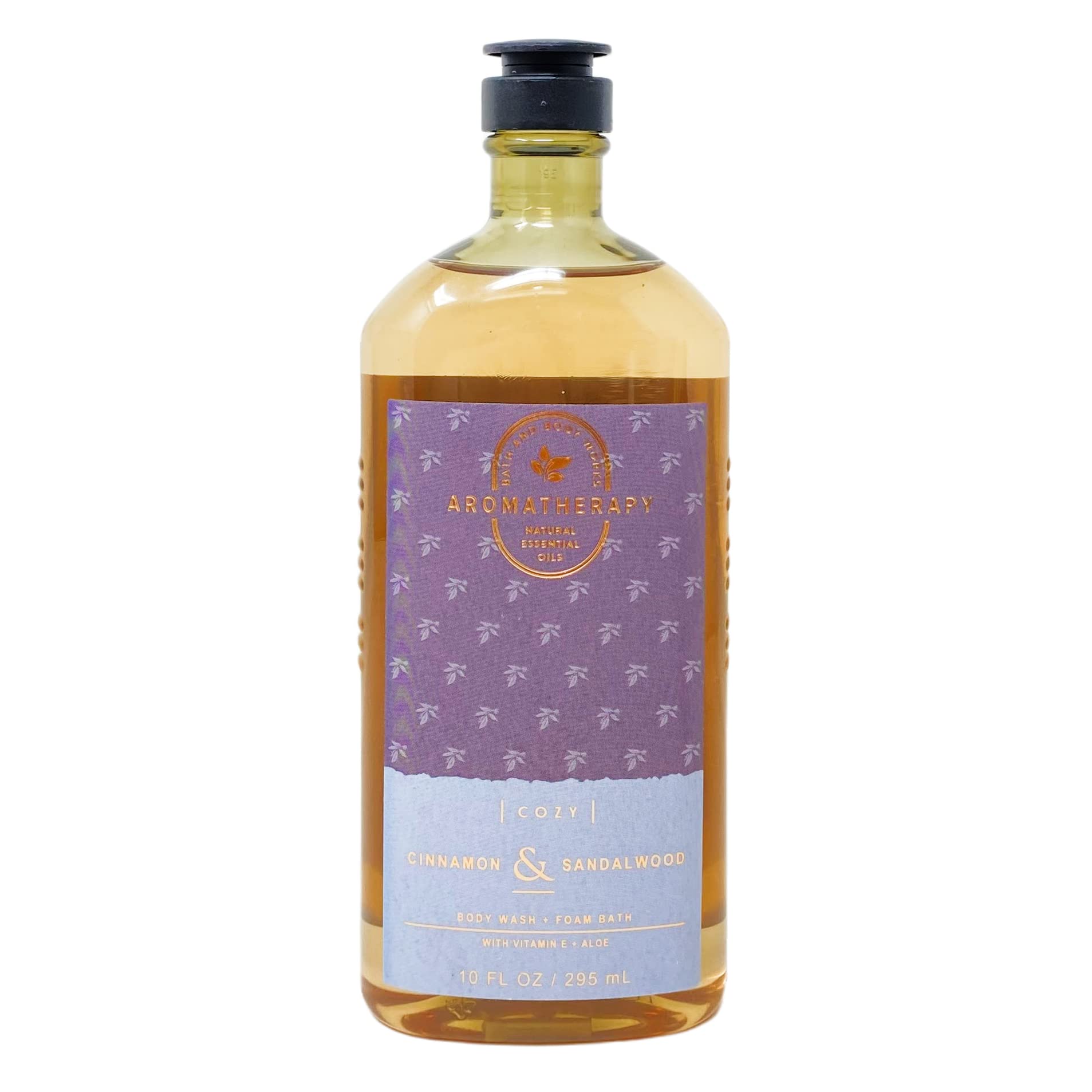 Bath & Body Works Aromatherapy Set - Cozy Cinnamon & Sandalwood Body Wash, Foam Bath & Essential Oil Mist with Lavender Dream Bar Soap | Relaxing Gift Set for Spa Night, Self Care & Stress Relief