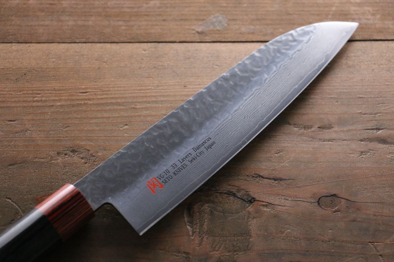 Premium Iseya VG10 33-Layer Damascus Japanese Santoku & Sushi Knife Set - 210mm High-Carbon Stainless Steel Blade - Professional Chef Knives for Slicing, Dicing & Sushi Making - Perfect for Home Kitchen & Restaurant Use