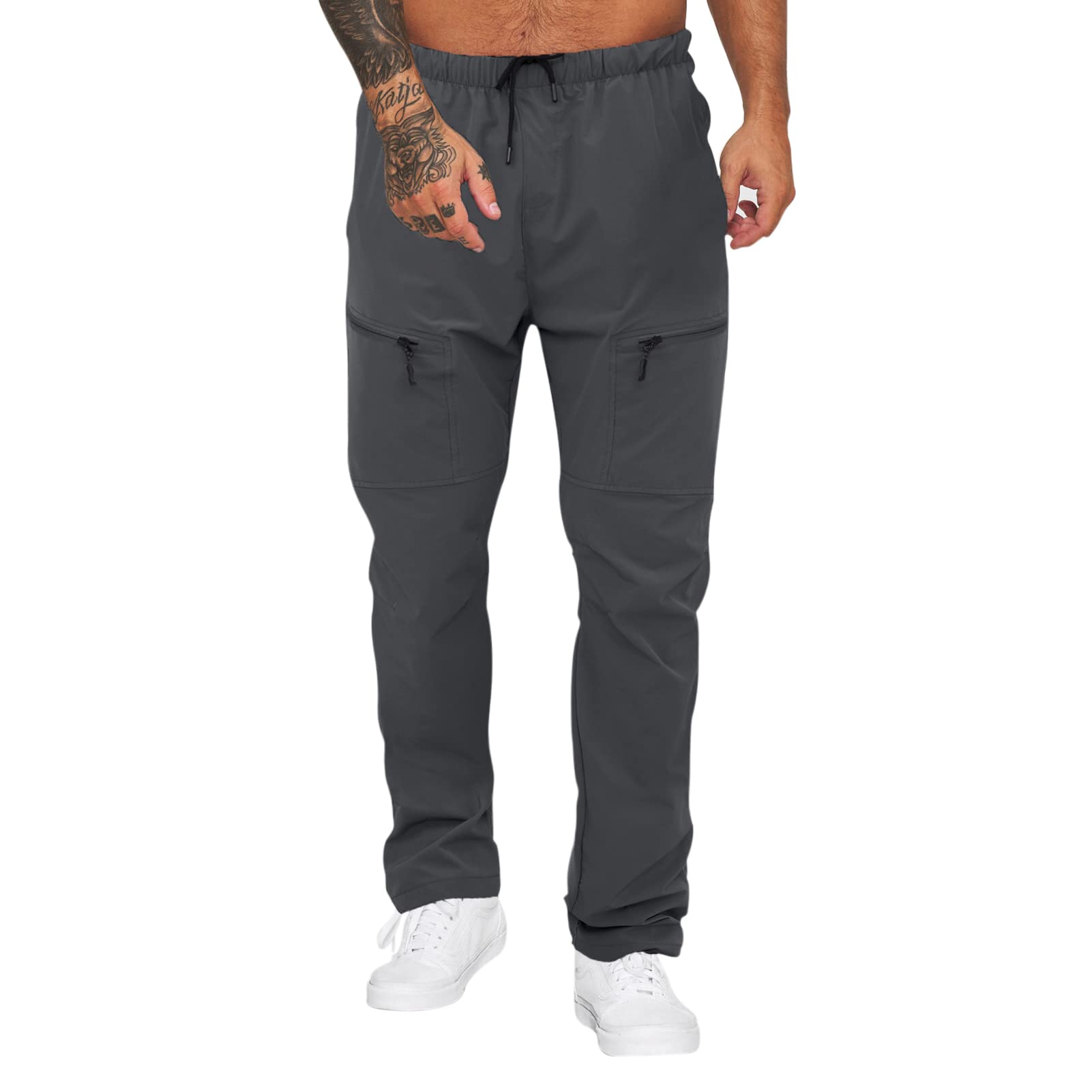 elselect Men's Stretch Hiking Work Pants - Lightweight Tactical Outdoor Ripstop Quick Dry Cargo Pants for Camping, Hiking & Outdoor Adventures