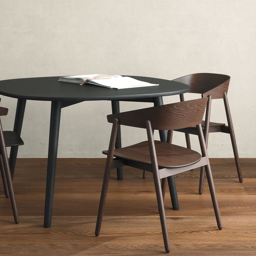 BY Kato AC2 Side Chair - Modern Wooden Dining Chair with Comfortable Cushion - Perfect for Kitchen, Dining Room, and Office Use