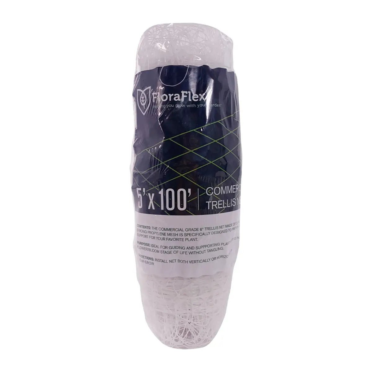 FloraFlex Commercial Trellis Net - 6 Inch Grid for Plant Support | Heavy-Duty Gardening Mesh for Indoor/Outdoor Hydroponics & Greenhouse Use