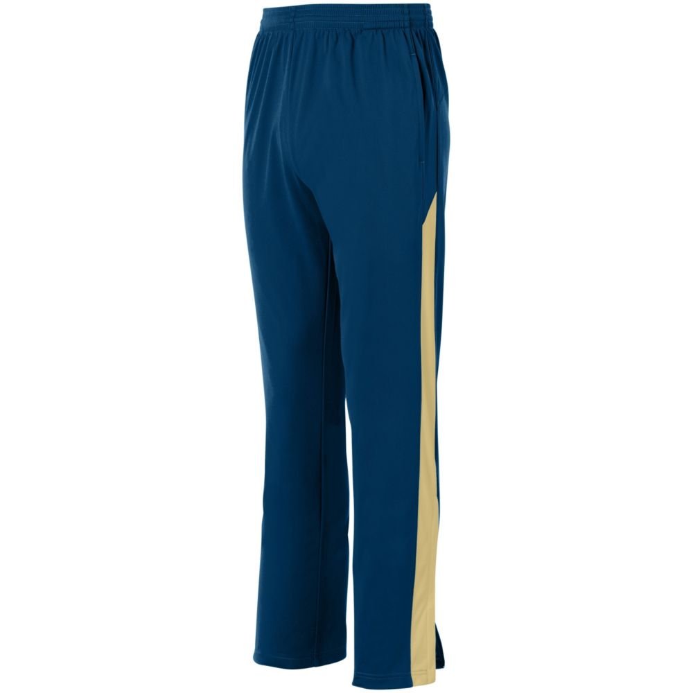 Augusta Sports Youth Medalist Pant 2.0 - Boys' Athletic Pants for Baseball & Soccer - Navy/Vegas Gold Color - Small Size - Perfect for Training, Games & School Sports