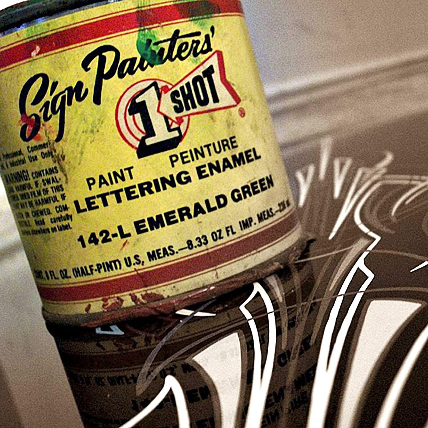 One-Shot 1 Lettering & Pinstripe Paint - 18 Vibrant Colors for Automotive, Motorcycle & Sign Painting