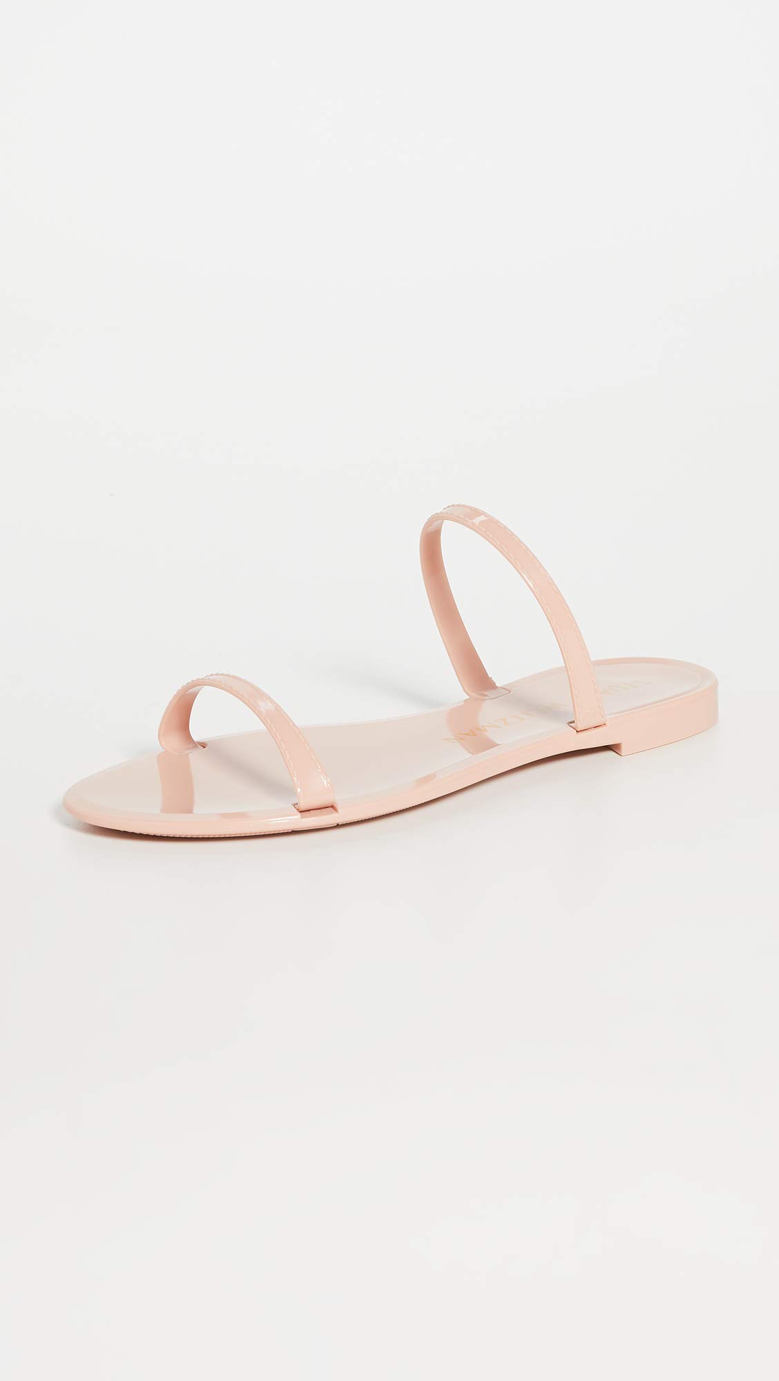 Stuart Weitzman Women's Sawyer Slide Sandals - Comfortable Leather Slides for Women, Summer Casual Shoes for Beach, Pool, and Vacation Outfits