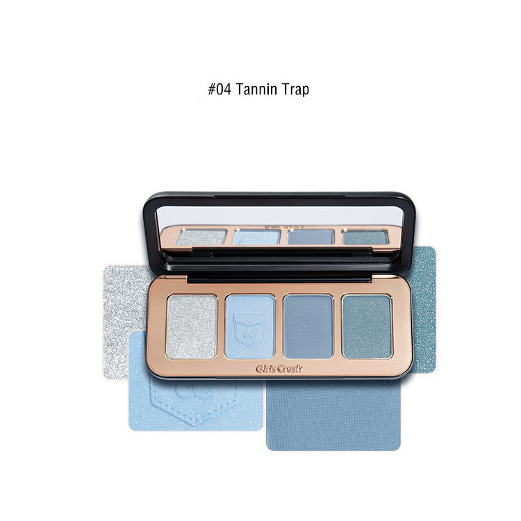 Girls Crush Adventure Game Series 4-Color Eyeshadow Palette | Vibrant Makeup for Cosplay, Halloween & Party Looks
