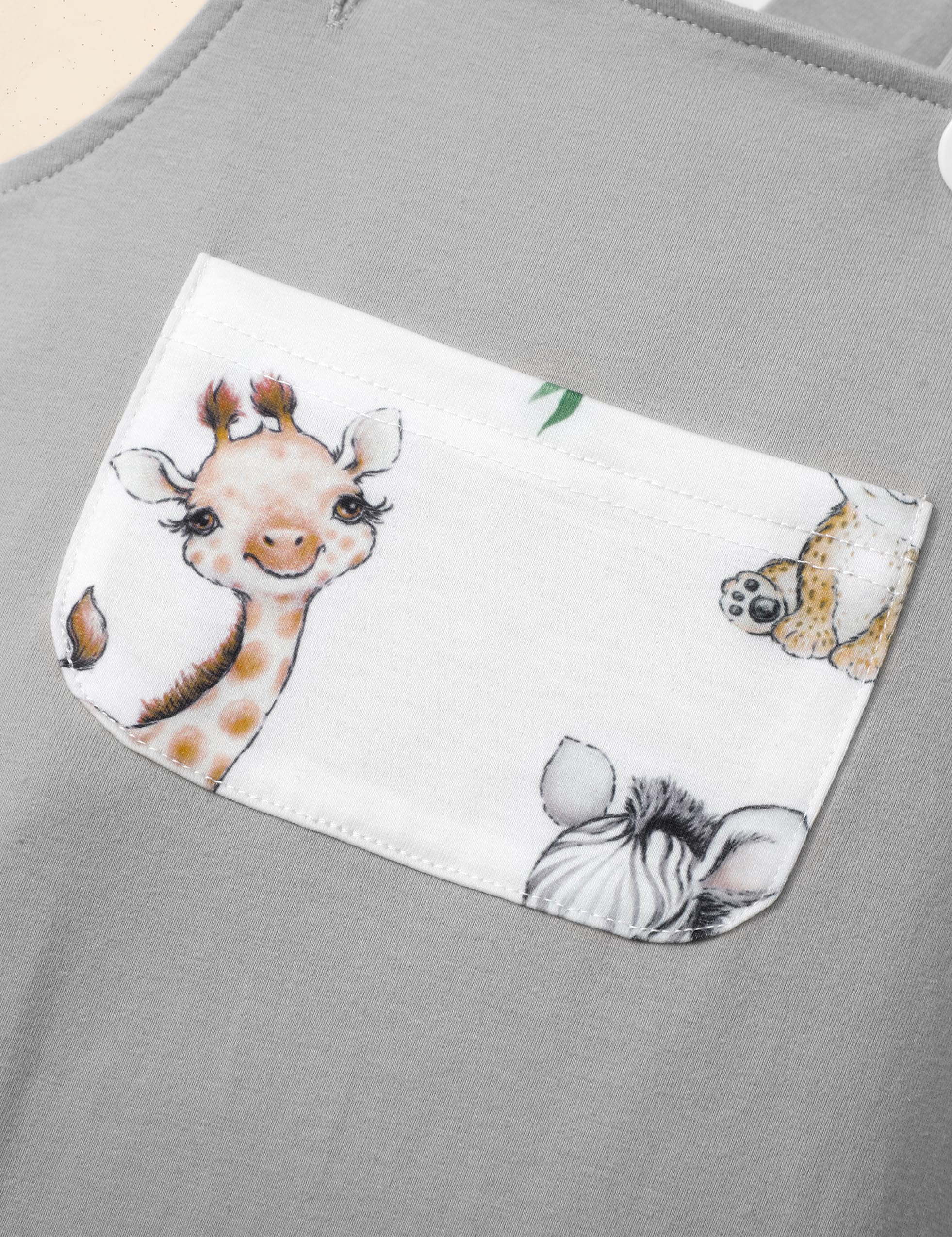 Baby Boy Clothes - Long Sleeve Animal Print Romper & Plaid Overalls Jumpsuit | Cute Outfits for Newborns & Infants | Perfect for Playdates, Photo Shoots & Special Occasions