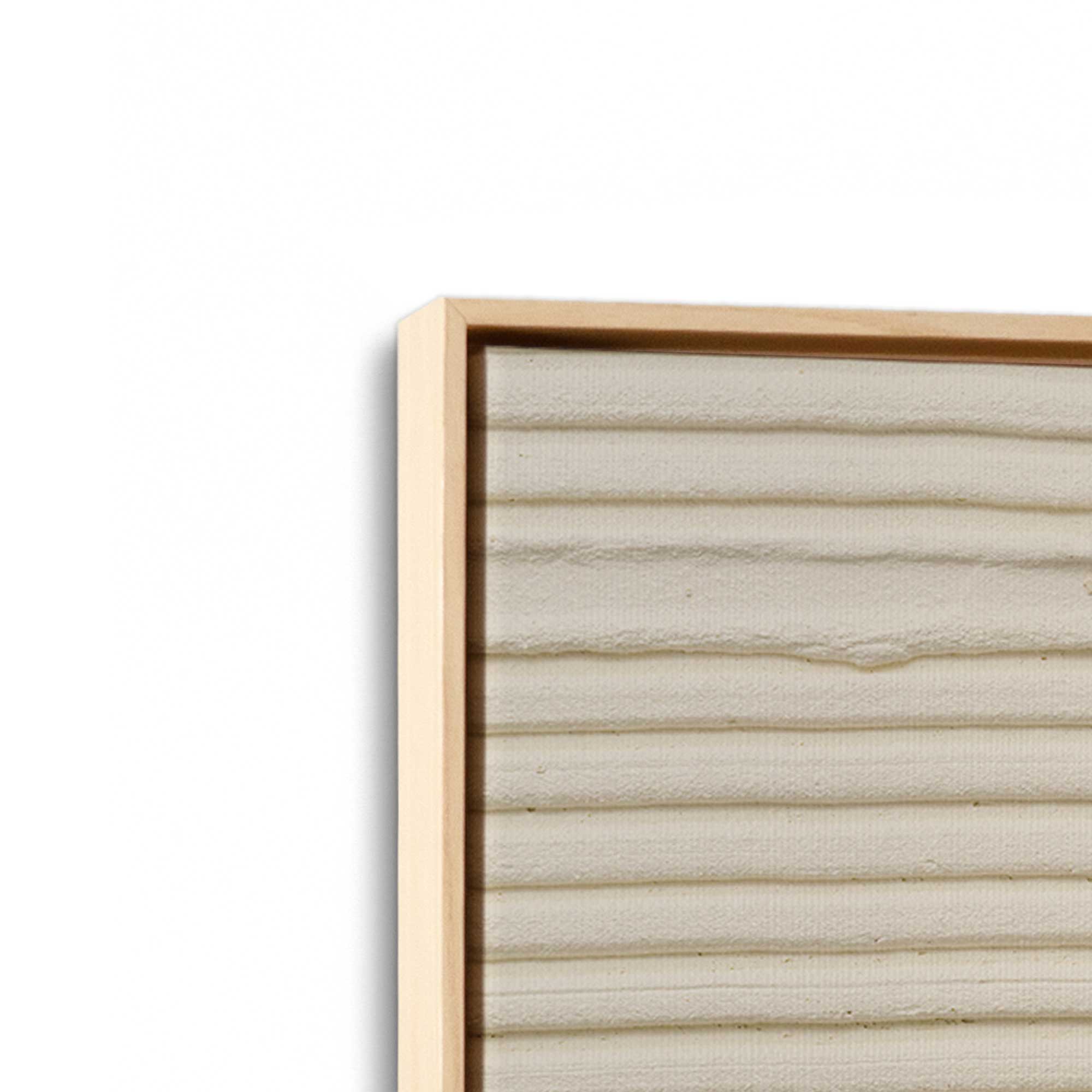 Echoed Curves in Beige II - Modern Abstract Canvas Wall Art Print for Living Room, Bedroom & Office Decor