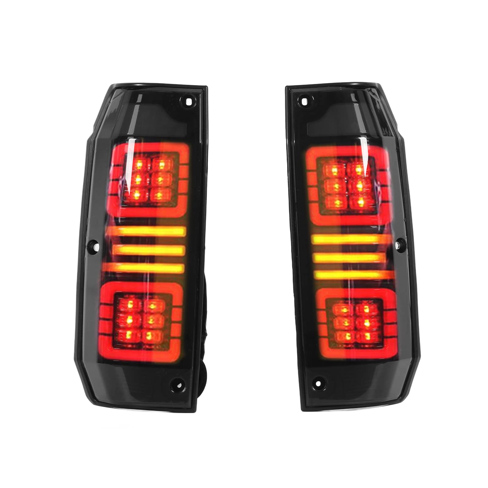 Waterproof LED Tail Lights Brake Reverse Lamp Pair - Left & Right Replacement for Toyota Land Cruiser LC | Durable & Bright for Night Driving & Off-Road Adventures