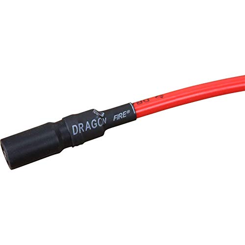 AIP Electronics Dragon Fire Race 10.2mm Spark Plug Wire Set - Compatible with 1999-2017 Harley Davidson DYNA Models (PWJ188) | High Performance Ignition Upgrade for Improved Acceleration & Fuel Efficiency
