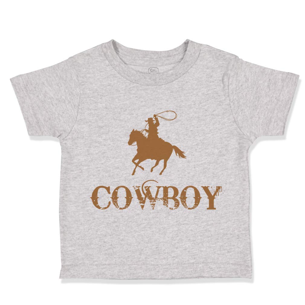 Western Cowboy Toddler T-Shirt - 100% Cotton Cute Cowboy Outfit for Boys & Girls | Rodeo, Birthday Party & Western Theme Event Outfit | Halloween, Christmas & Family Photo Costume | Western Dress-Up, Playtime & Outdoor Adventure Shirt | Perfect for Kids' Cowboy-Themed Activities, Costume Parties & Western Style Photoshoots