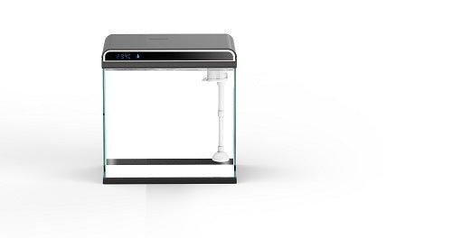 Ultra Clear Glass Nano LED Light Fish Tank 12L Black - Perfect for Home, Office, or Classroom Aquarium Setup
