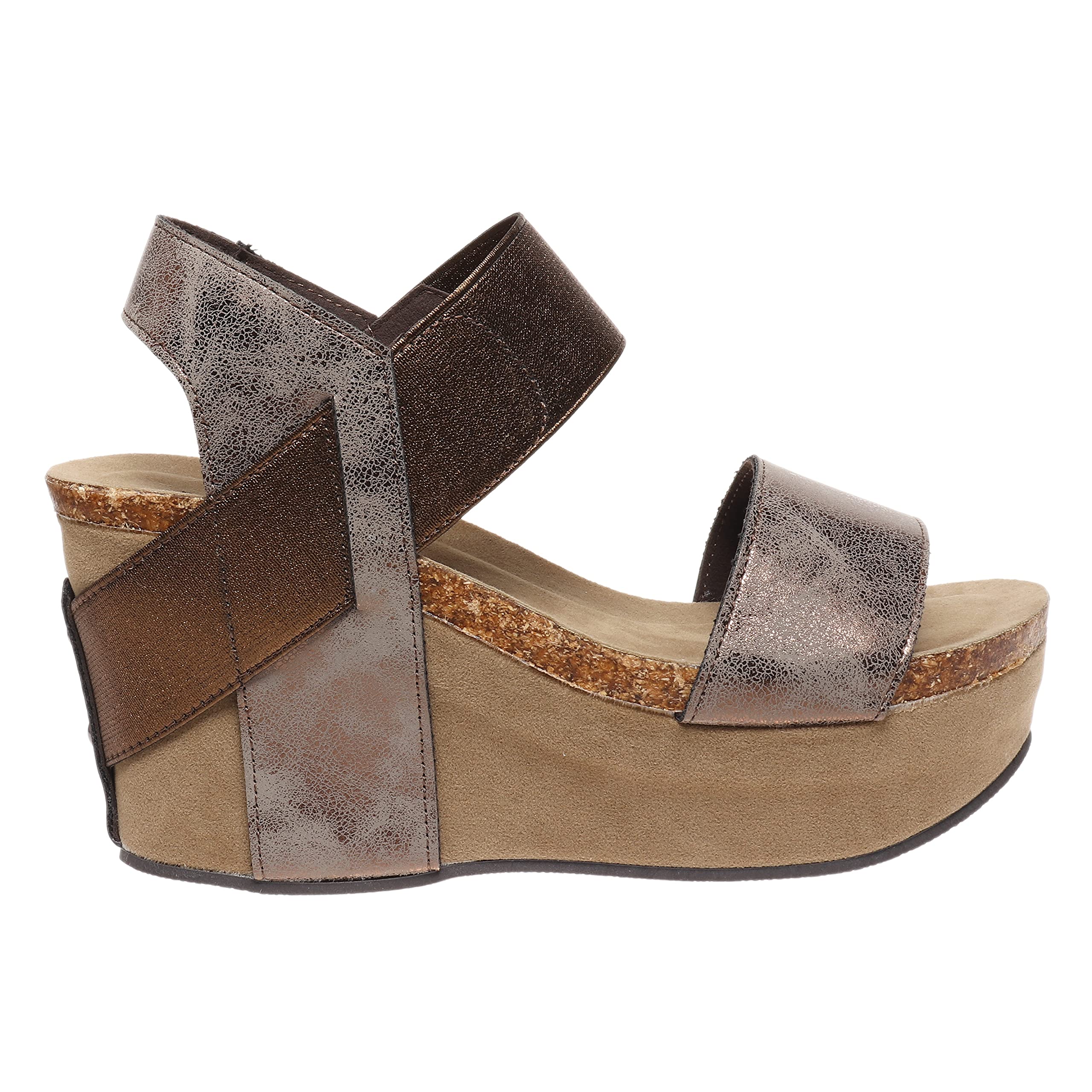 Pierre Dumas Women's Hester-1 Comfortable Wedge Sandals with Arch Support - Perfect for Summer, Beach, and Casual Outings