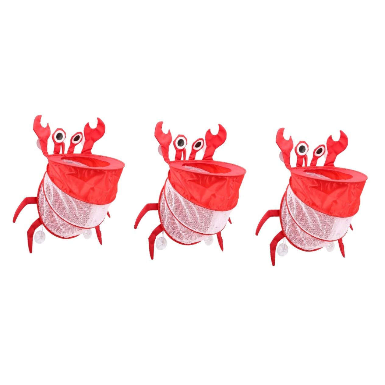 iFundom 3-Pack Bath Toy Storage Mesh Bags with Suction Cups - Waterproof Polyester Organizer for Bath Tub, Shower, Kids & Pet Bath Accessories - Perfect for Bathroom, Nursery, and Travel Use