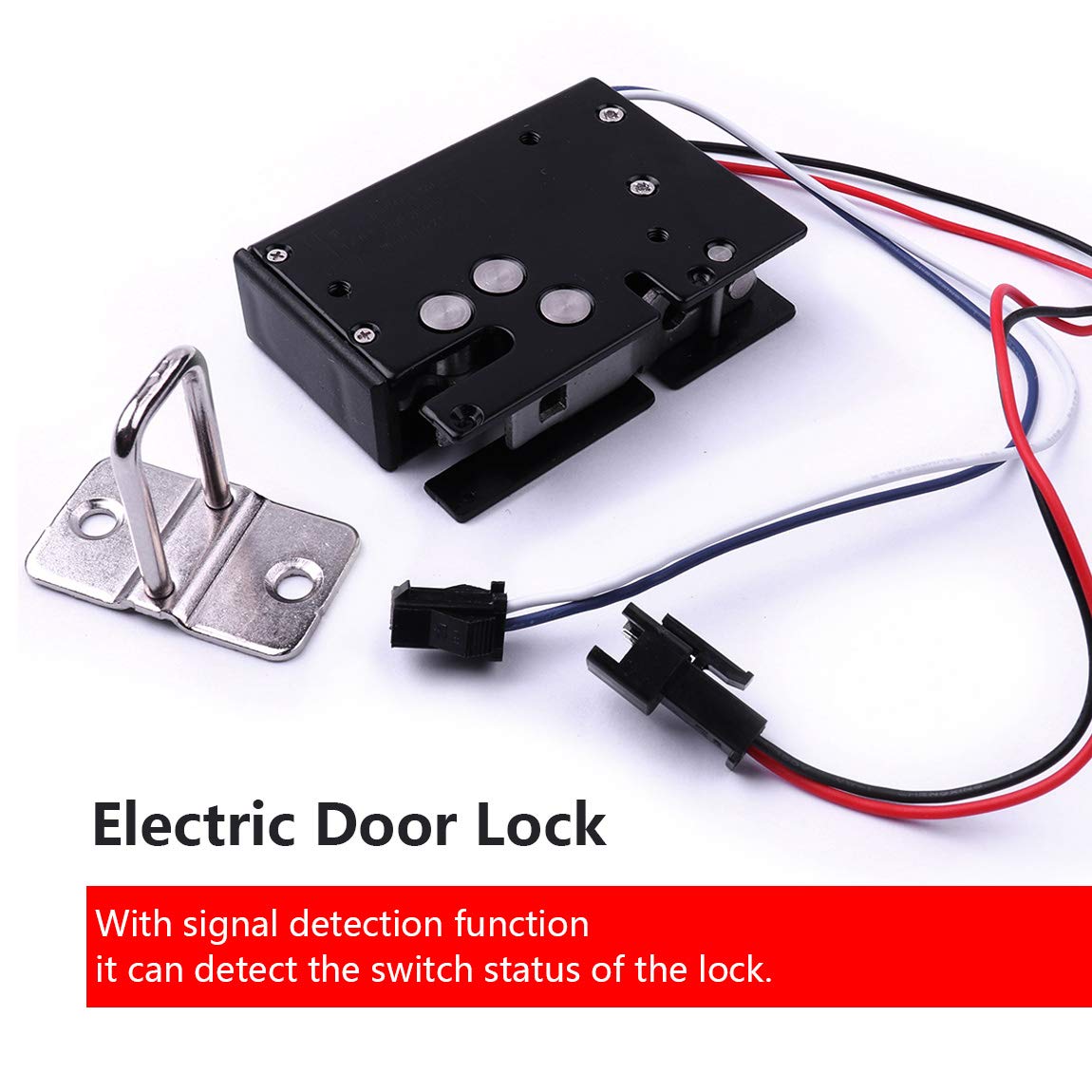 ATOPLEE 12V Electronic Cabinet Lock - Heavy Duty Carbon Steel Solenoid Lock for Drawers, Cabinets & Lockers (56x43x15mm) | Secure Home Office, Retail & Storage Spaces