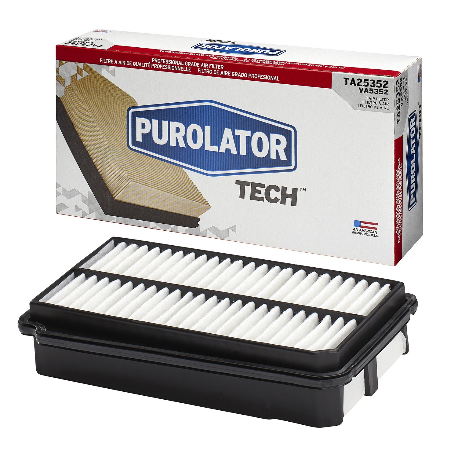 Purolator TA25352 PurolatorTECH Air Filter Replacement - High Performance Engine Air Filter for Cars, Trucks & SUVs | Improves Airflow & Engine Protection | Perfect for Daily Commuting & Off-Road Adventures