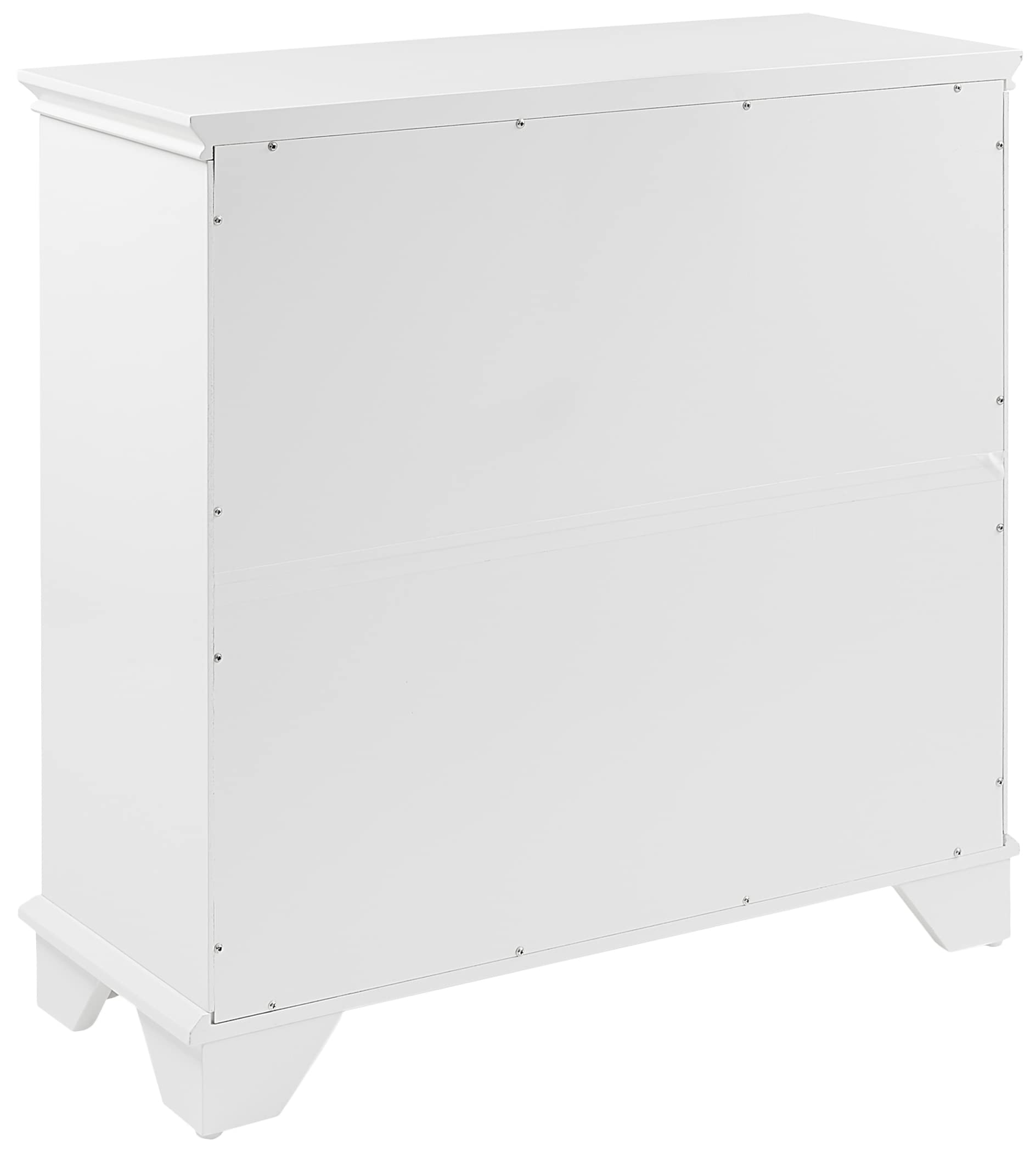 Crosley Lydia White Accent Storage Cabinet - Kitchen Buffet, Living Room Bar, Entryway Organizer | Stylish Home Decor for Dining & Entertainment Spaces