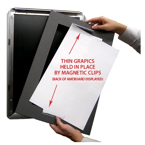 9x12 Designer Snap Frames for Posters with 4 Wide Matboard - Perfect for Home Decor, Office Displays & Art Exhibitions