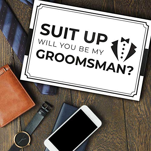 Premium Groomsmen Gift Box Set (10-Pack) - Elegant Tuxedo Style Proposal Box for Best Man & Groomsmen | Perfect for Wedding Party Proposals & Bachelor Party Gifts