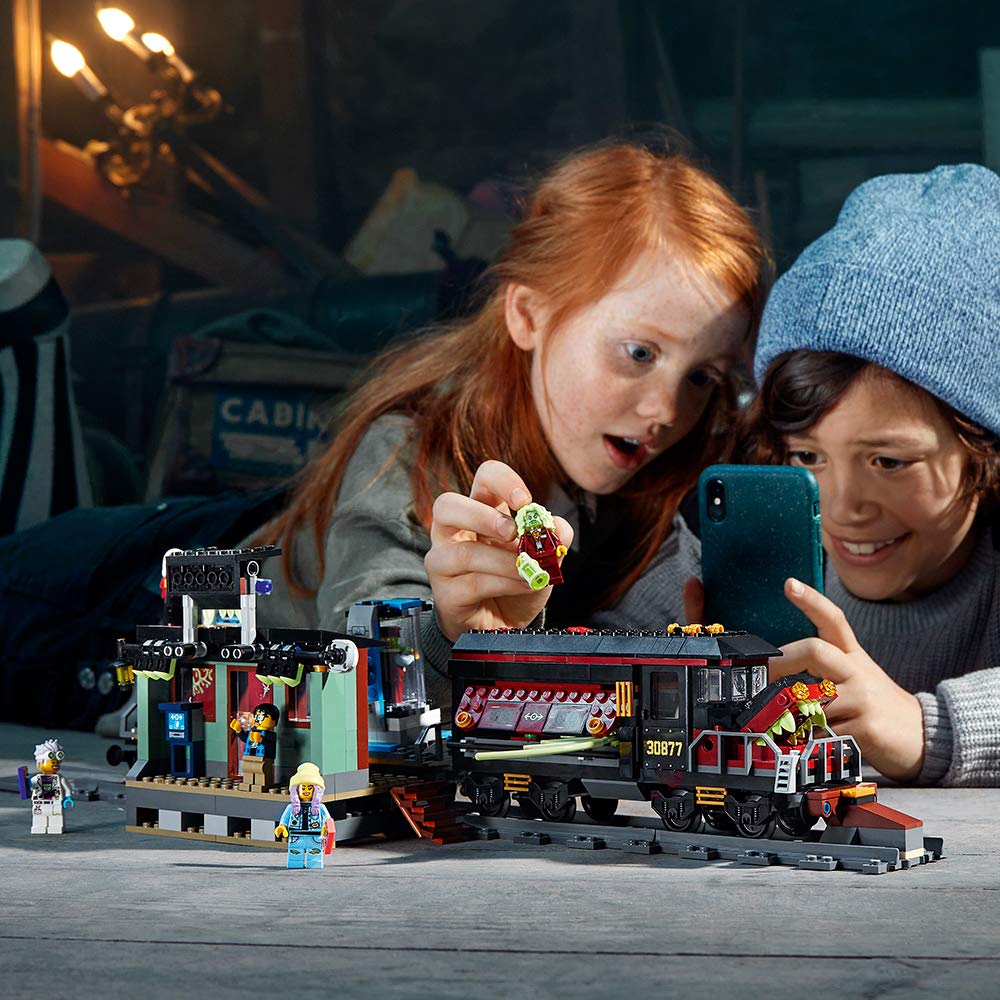 LEGO Hidden Side Ghost Train Express 70424 Building Kit - 698 Piece Interactive AR Train Toy for Kids Ages 8+ | STEM Learning Toy for Boys & Girls | Perfect for Halloween Play, Birthday Gifts & Family Bonding Activities