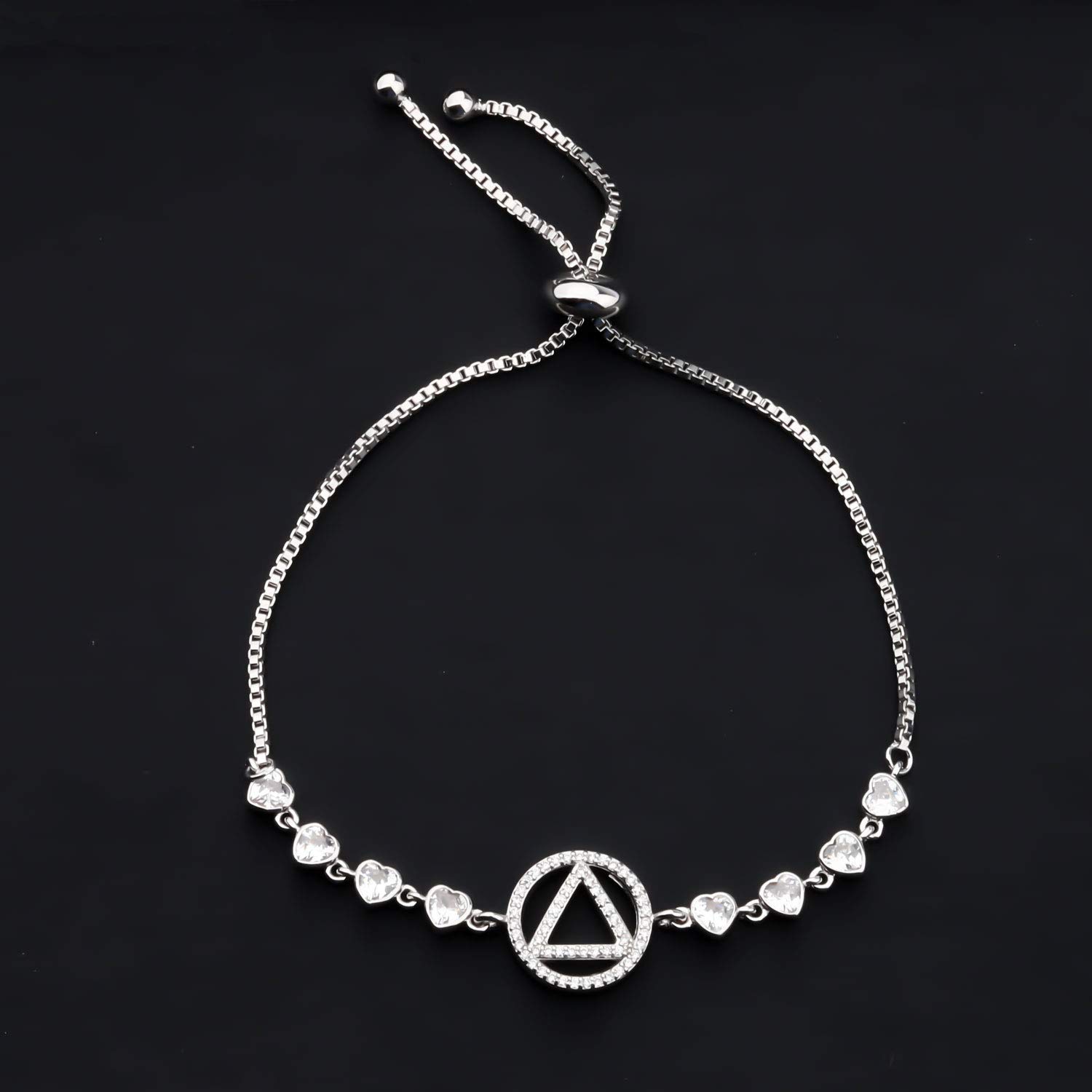 BAUNA Sobriety Bracelet - Inspirational AA NA Recovery Jewelry Gift for Addiction Treatment & 12 Step Programs - Perfect for Milestone Celebrations & Daily Motivation