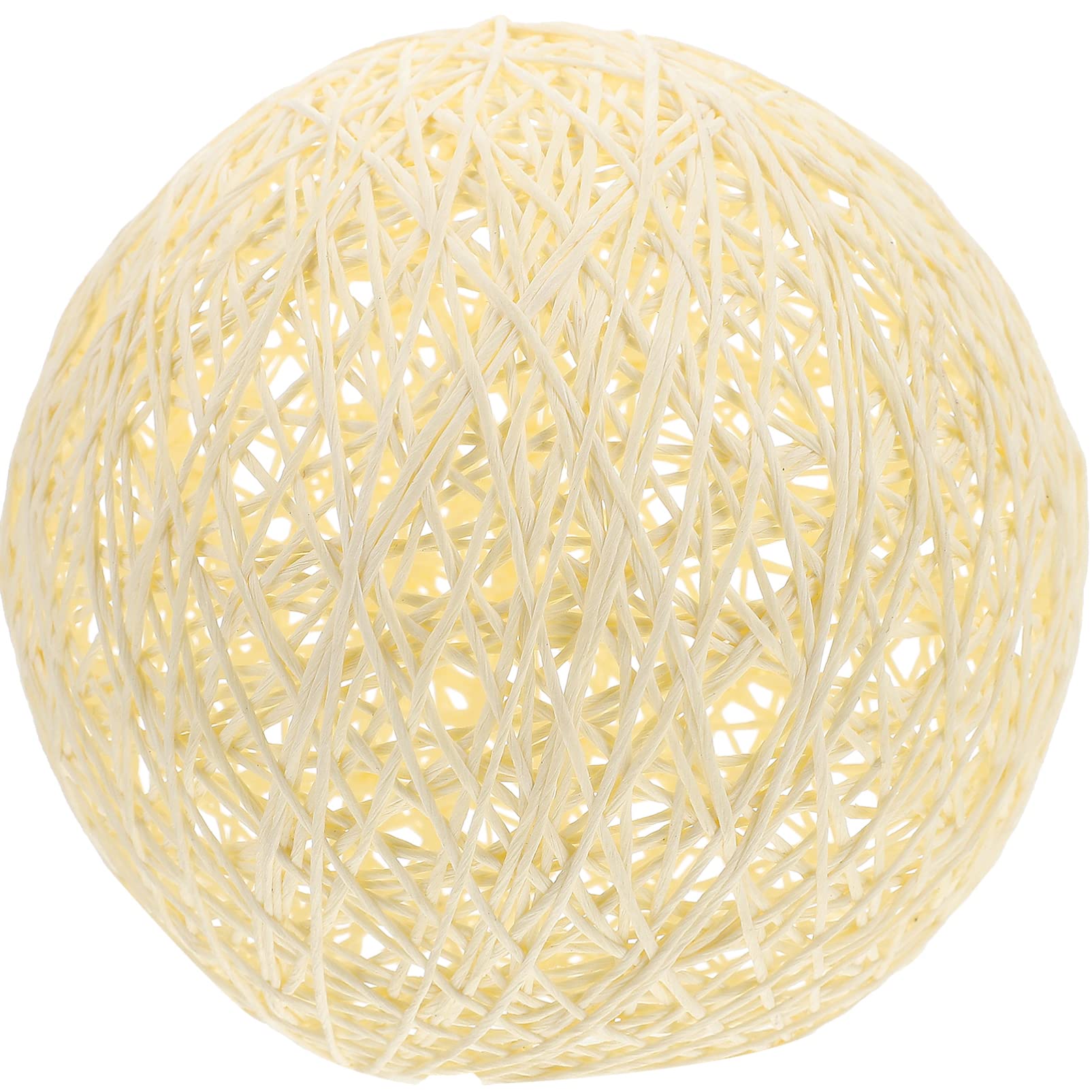 Zerodeko Takraw Drum Pendant Light Fixture - Rustic Hanging Lamp & Table Lamp with Glass Globe Shade - Vintage Japanese Washi Paper Design for Living Room, Bedroom, and Dining Room Lighting