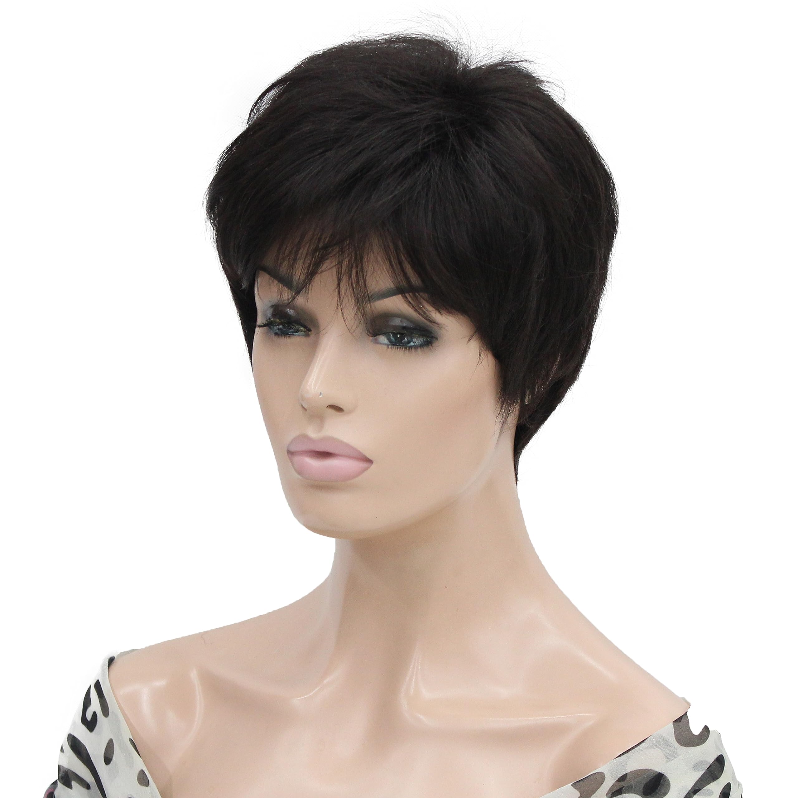 Heat Resistant Short Layered Synthetic Wig for Women - Perfect for Cosplay, Daily Wear & Styling