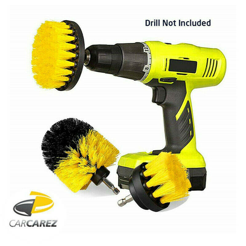 Multi-Surface Power Scrubber Cleaning Kit (3-Piece Set) - Electric Cleaning Brush for Bathroom, Kitchen, Tile, Grout & Car Detailing - Rechargeable Deep Cleaning Tools with 3 Brush Heads