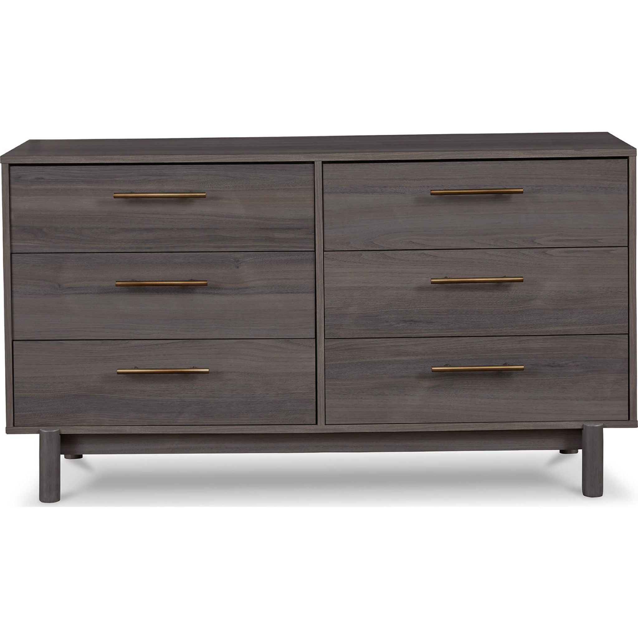 Brymont 6-Drawer Dresser for Bedroom - Solid Wood Chest of Drawers with Metal Handles, Modern Storage Organizer for Clothes, Bedroom Furniture for Home & Office