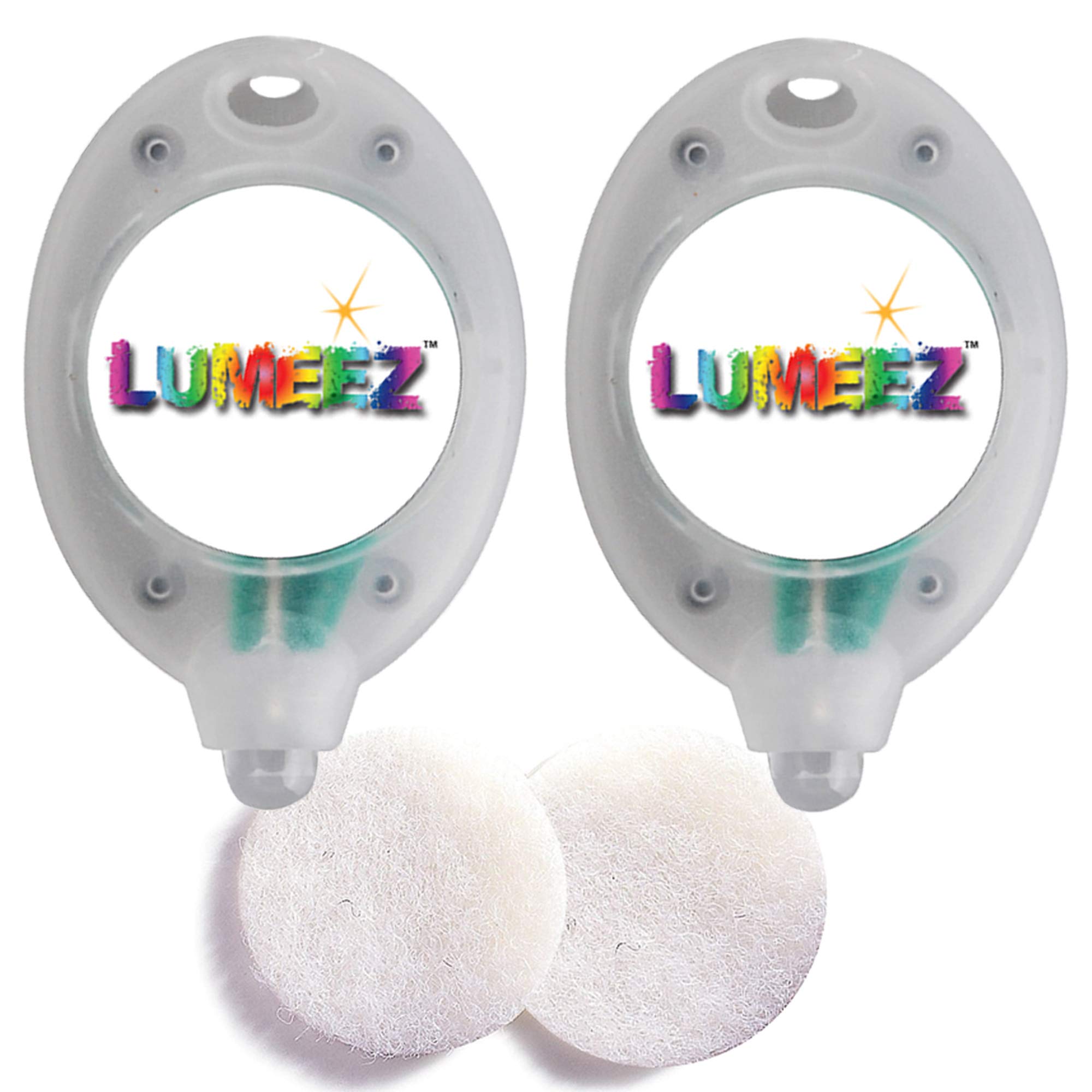 Lumeez LED Skate Lights for Ice Skates, Skateboards, Scooters, Inline Skates & Roller Boots - White Glow Wheels with Replaceable Batteries - Perfect for Night Skating, Safety & Fun Outdoor Activities