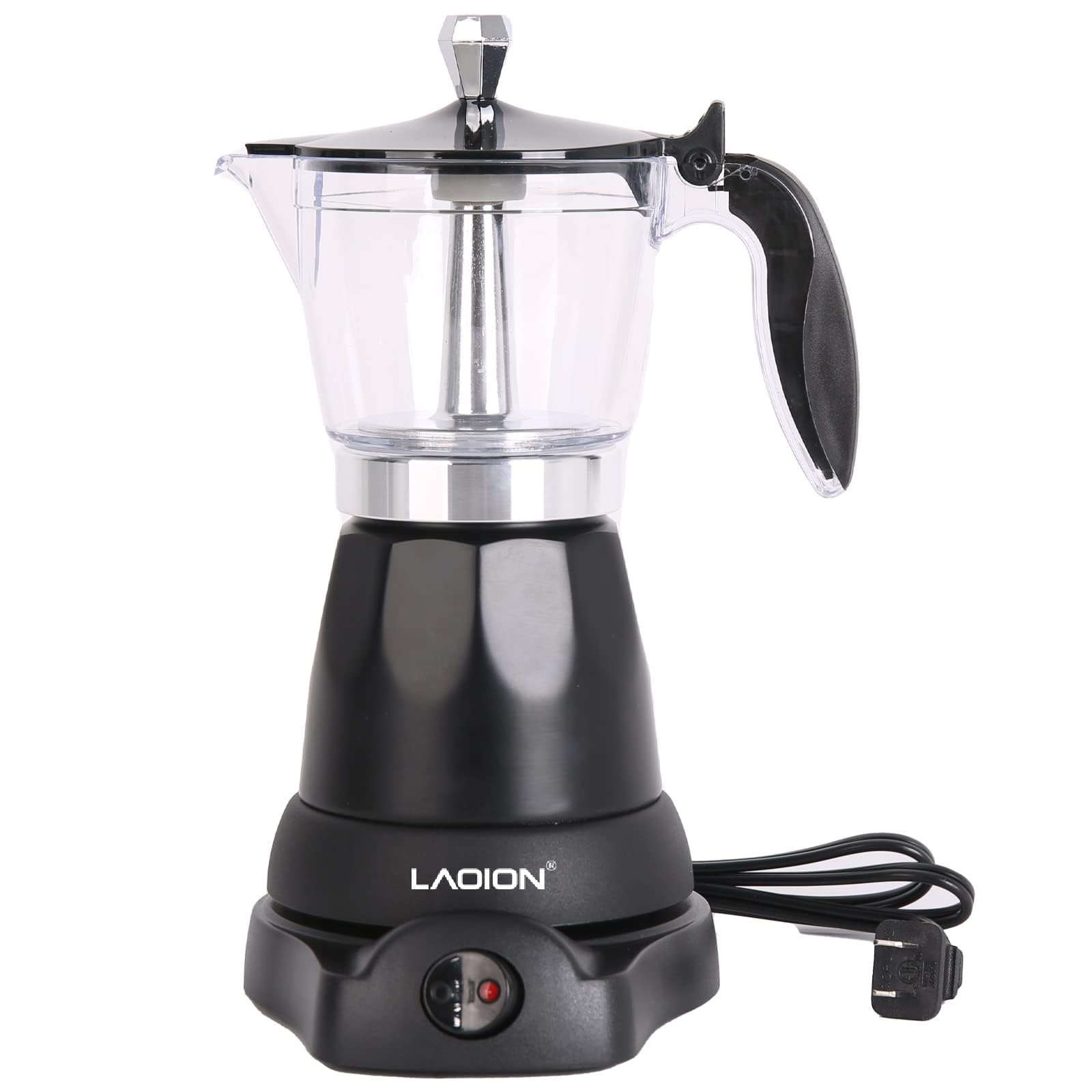 Premium 6-Cup & 3-Cup Electric Cuban Coffee Maker - Portable Espresso Machine with Detachable Base & Overheat Protection - Modern Cafeteras Electricas for Home, Office, Travel & Camping - Perfect Coffee Gift for Espresso Lovers