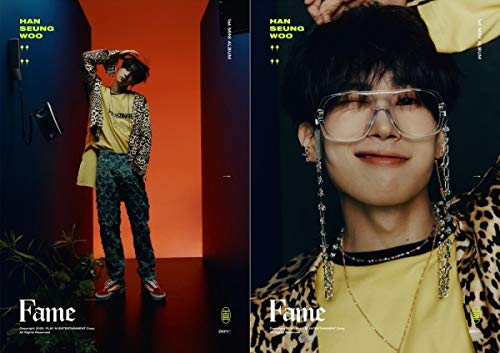 Victon Han Seungwoo 'Fame' 1st Solo Mini Album - Random Version with 60p PhotoBook, 12p Lyrics, Bookmark, 2p PostCard & PhotoCard | Kpop Sealed Album with Tracking Number | Perfect for Kpop Collectors and Fans