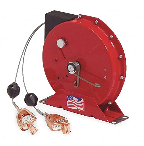 50 Ft Static Discharge Cable Reel - Heavy Duty Grounding Wire for Welding, Industrial Equipment & Electrical Safety | Anti-Static Protection for Workshops, Factories & Construction Sites
