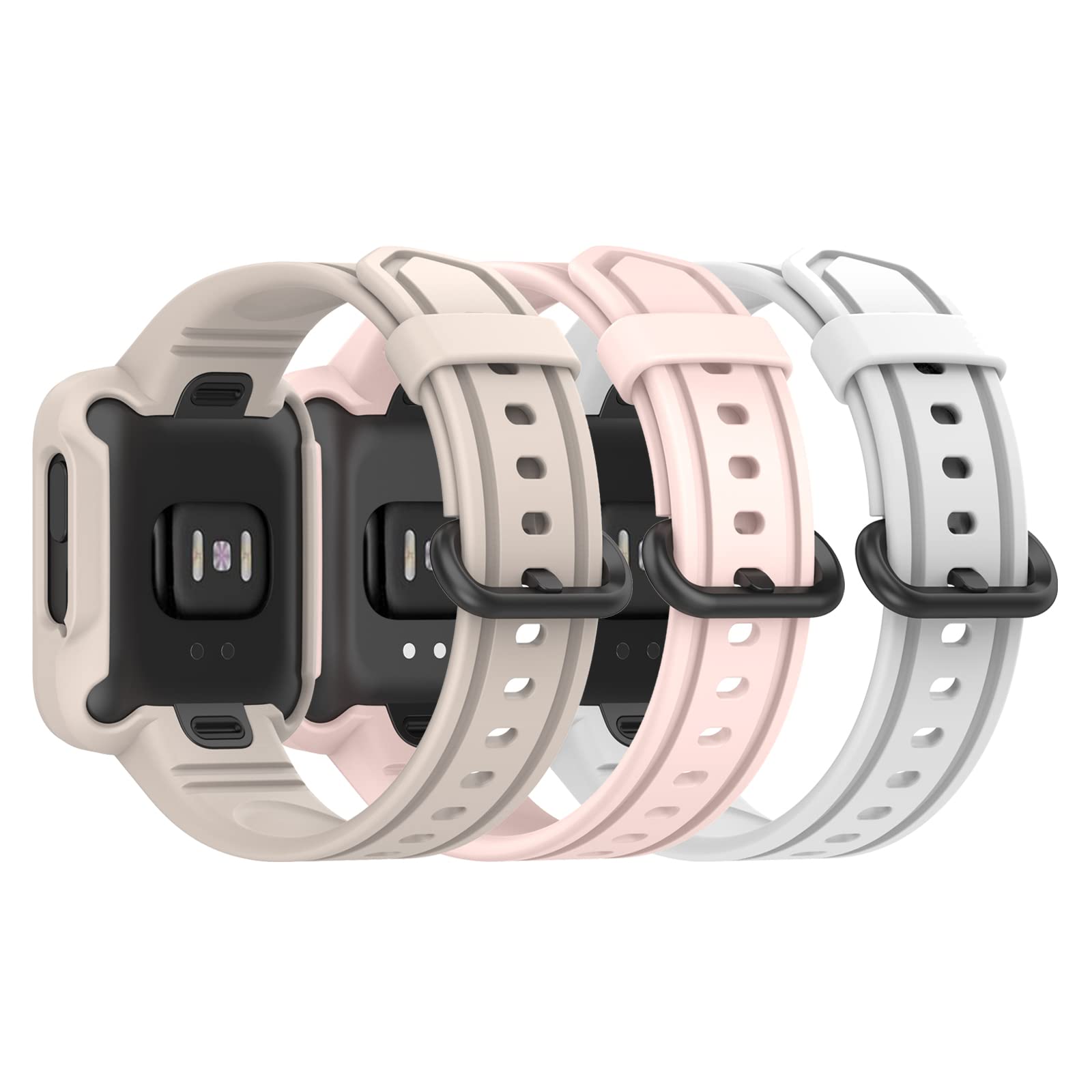 Silicone Watch Bands for Xiaomi Mi Watch Lite 1/2 & Redmi Watch 2 - Sports Replacement for Fitness Tracking