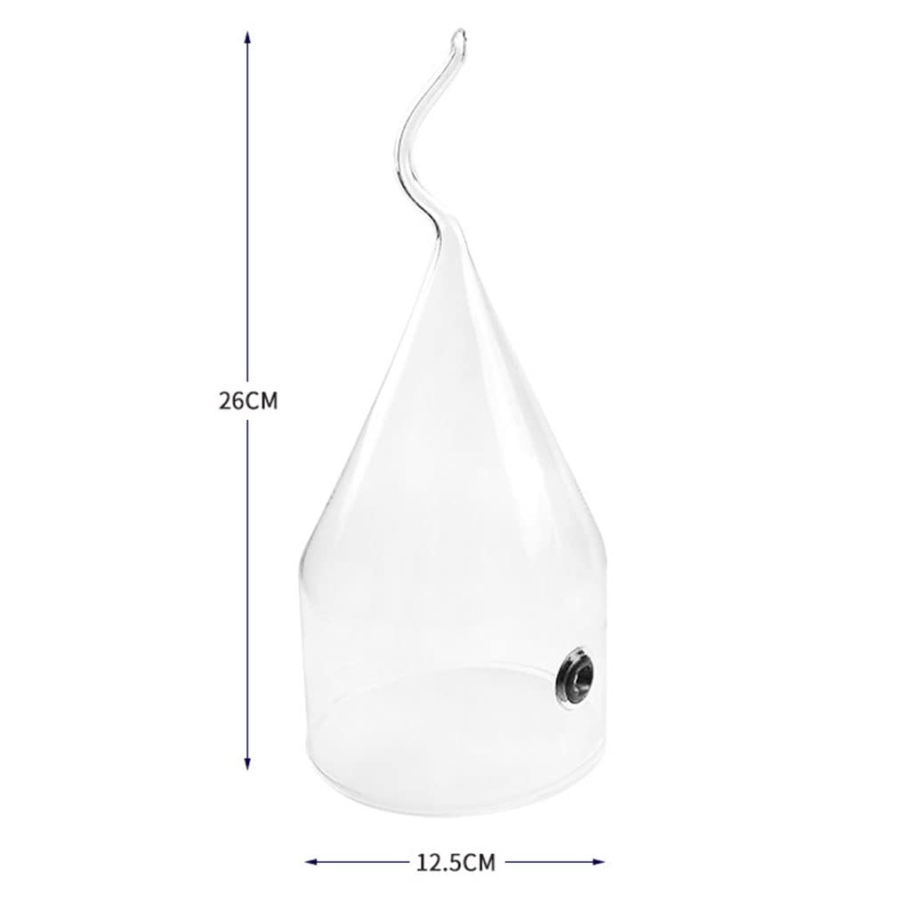 Smoking Cloche Dome Cover for Plates, Bowls & Glasses - Plastic Smoke Infuser Accessory Lid (12.526cm) - Perfect for Cocktail Infusion, Food Presentation & Culinary Smoking Techniques
