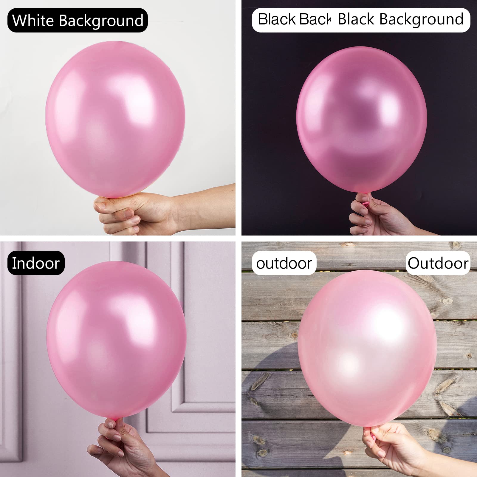 50 Pcs 12 Inch Pearl Pink Balloons for Party Decor - Premium Quality Balloon Garland & Arch Kit - Perfect for Birthday Parties, Baby Showers, Wedding Decorations & Special Events - Elegant Pink Balloon Set (Z58)