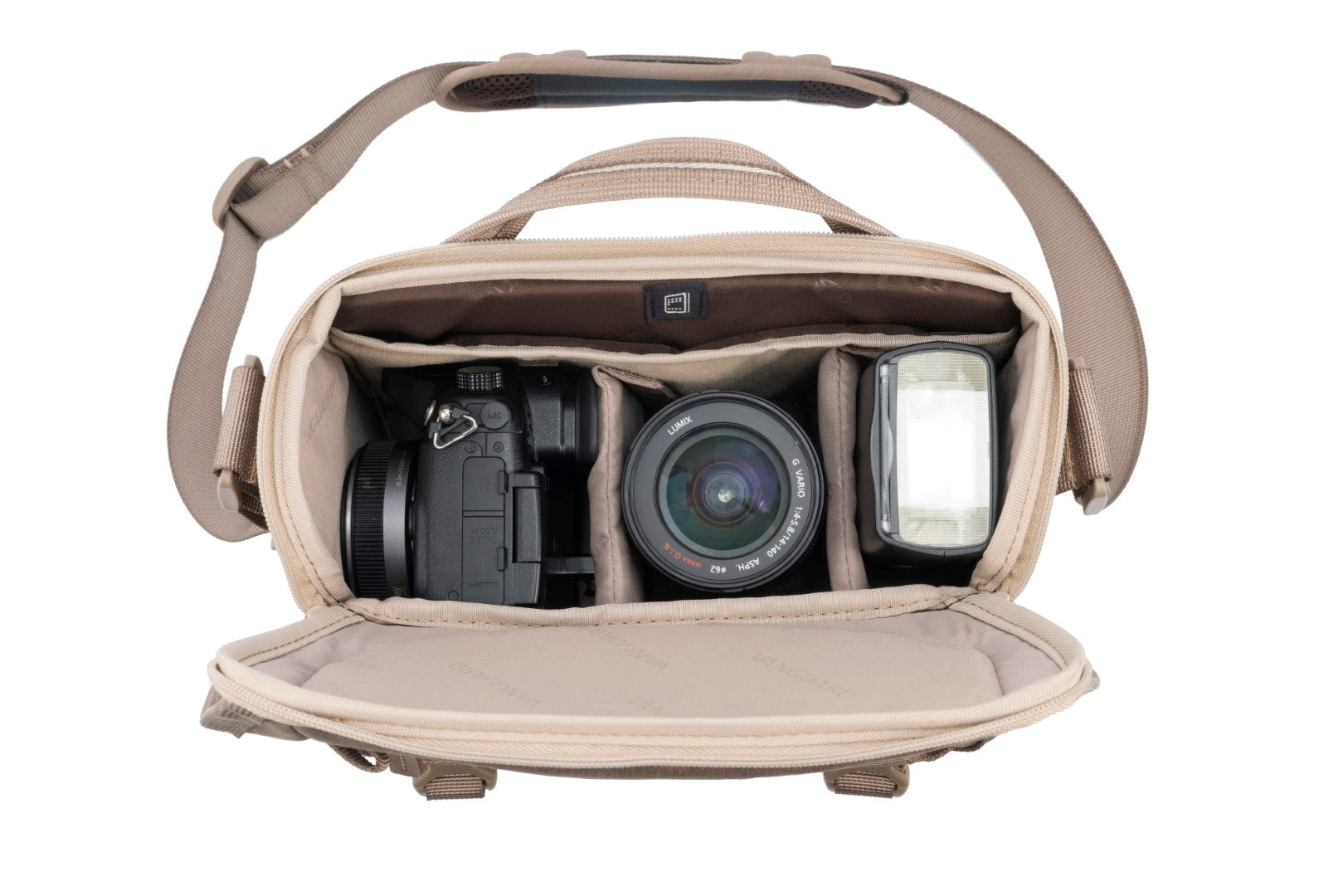 VEO RANGE 21M BG Messenger Camera Bag Tan - Waterproof DSLR Shoulder Bag for Photographers, Travel & Outdoor Shooting
