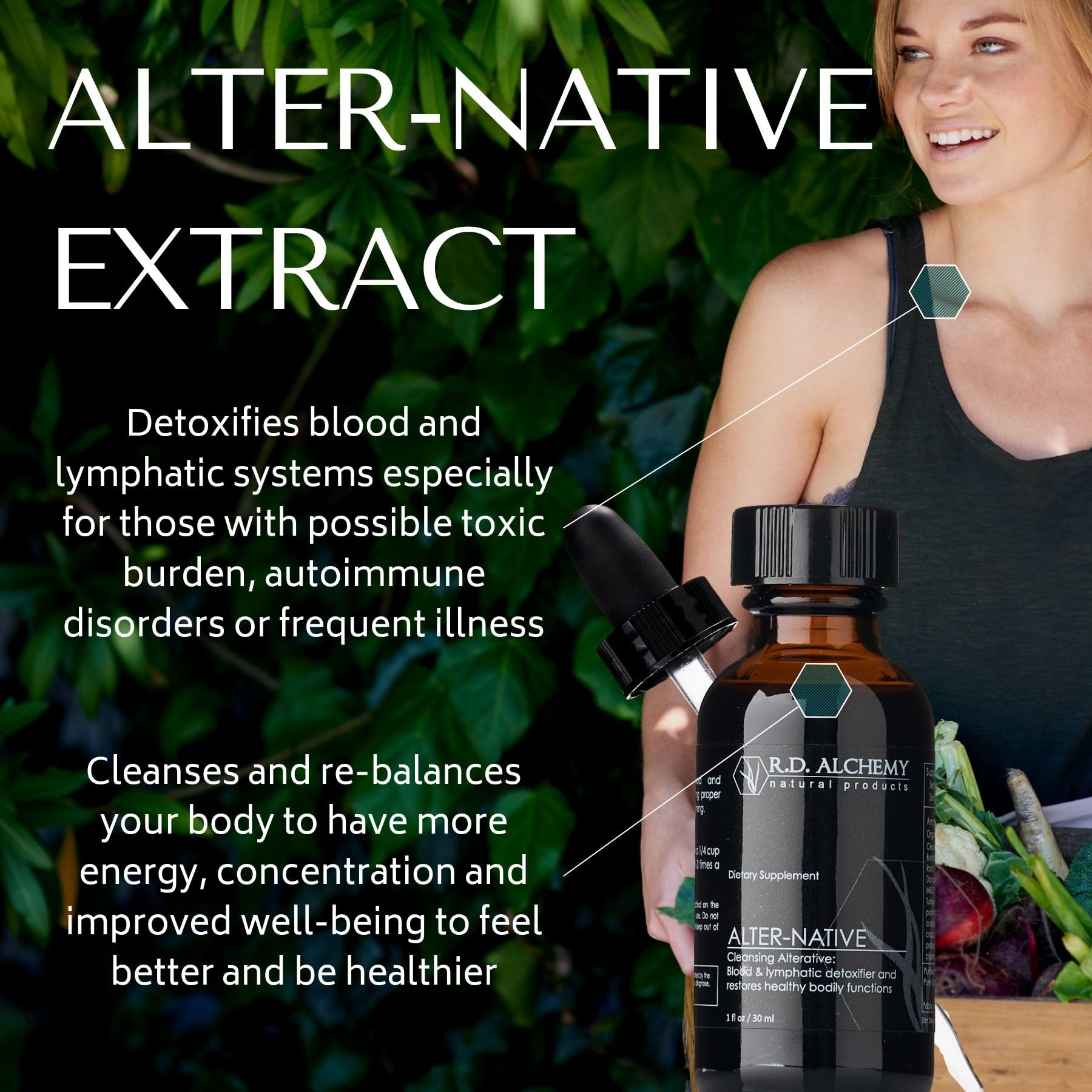 RD Alchemy Organic Blood & Lymph Support Extract - Natural Wellness Boost