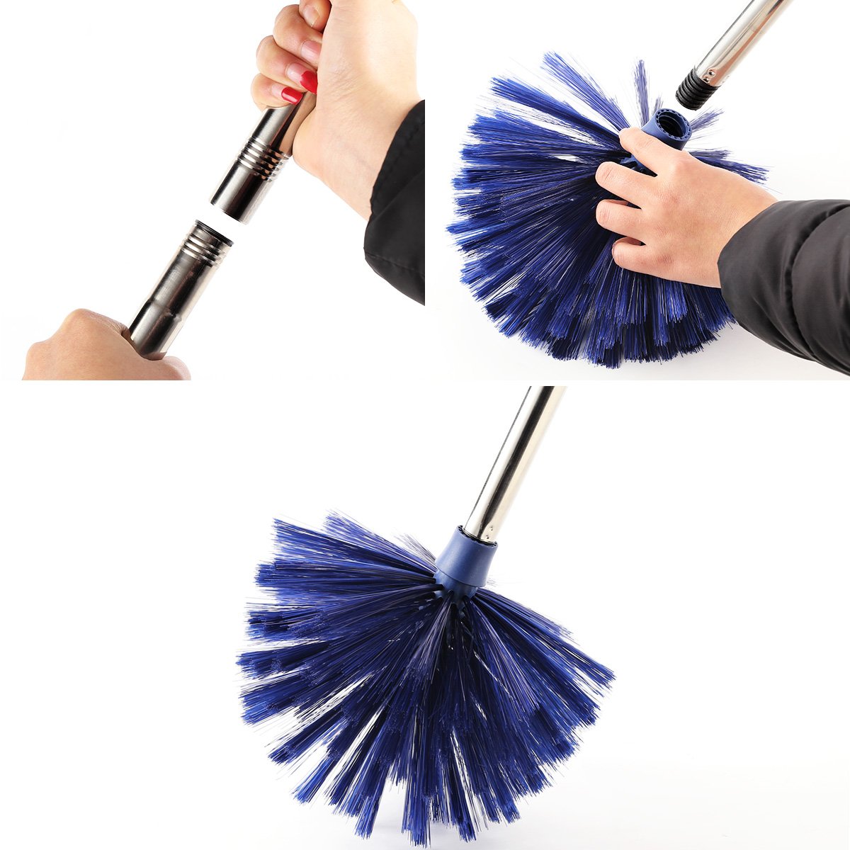 MEIBEI Washable Cobweb Duster with 72