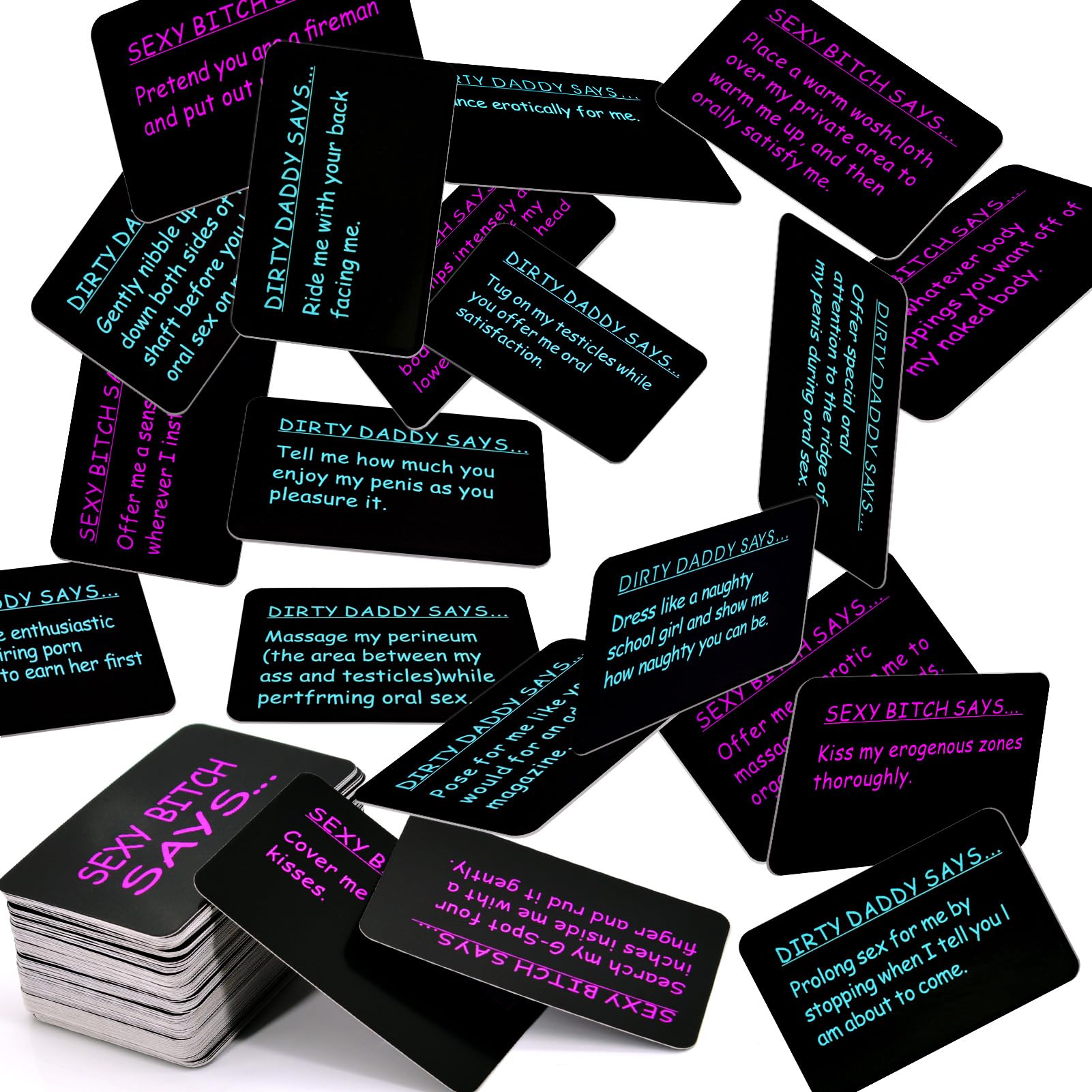 Intimate Couples Card Game - Bedroom Command Sex Deck for Adventurous Lovers | Naughty Party Game & Erotic Playing Cards | Perfect for Date Nights, Anniversaries & Spicing Up Relationships