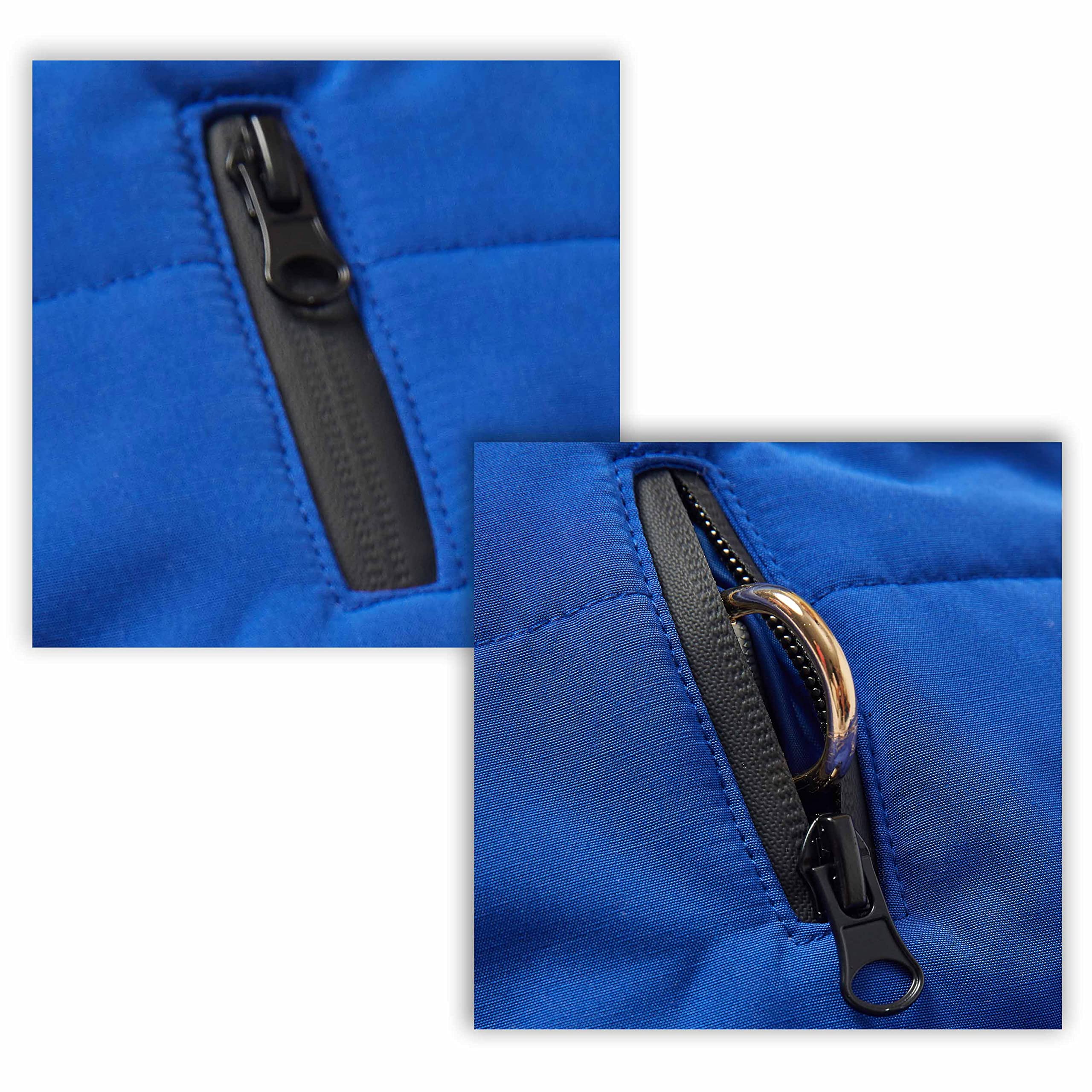 Blueberry Pet Cozy Windproof Dog Coat - Navy Blue Puffer Jacket for Large Dogs (20