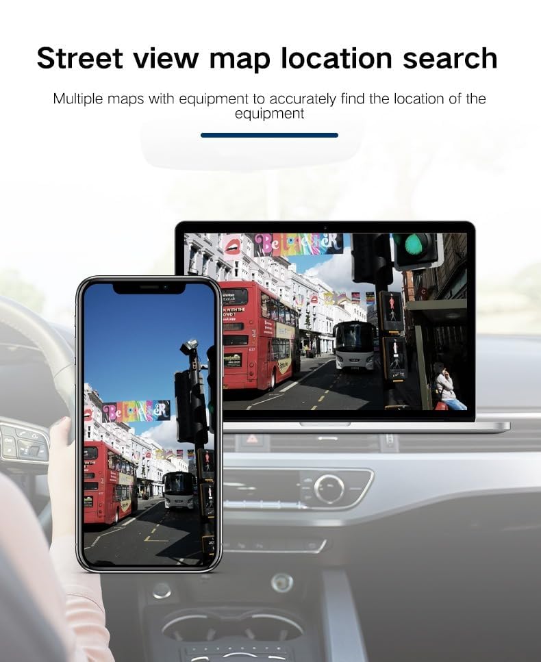 Mini GPS Tracker for Vehicles - Portable Magnetic Waterproof Real-Time Tracking Device with No Monthly Fee | Perfect for Car, Motorcycle, Kids, Pets & Asset Protection | Ideal for Fleet Management, Personal Safety & Anti-Theft Security