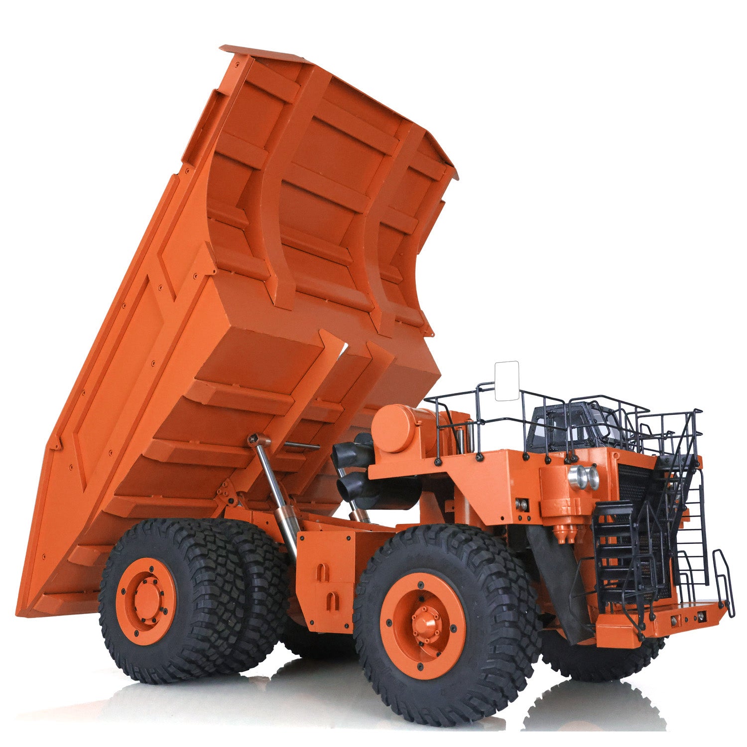 1/20 Scale 793D Radio Controlled Mining Truck - Assembled & Painted Metal Hydraulic Dump Truck Model with I6X Radio & Warning Lights - Perfect for Collectors, Construction Enthusiasts, and RC Hobbyists